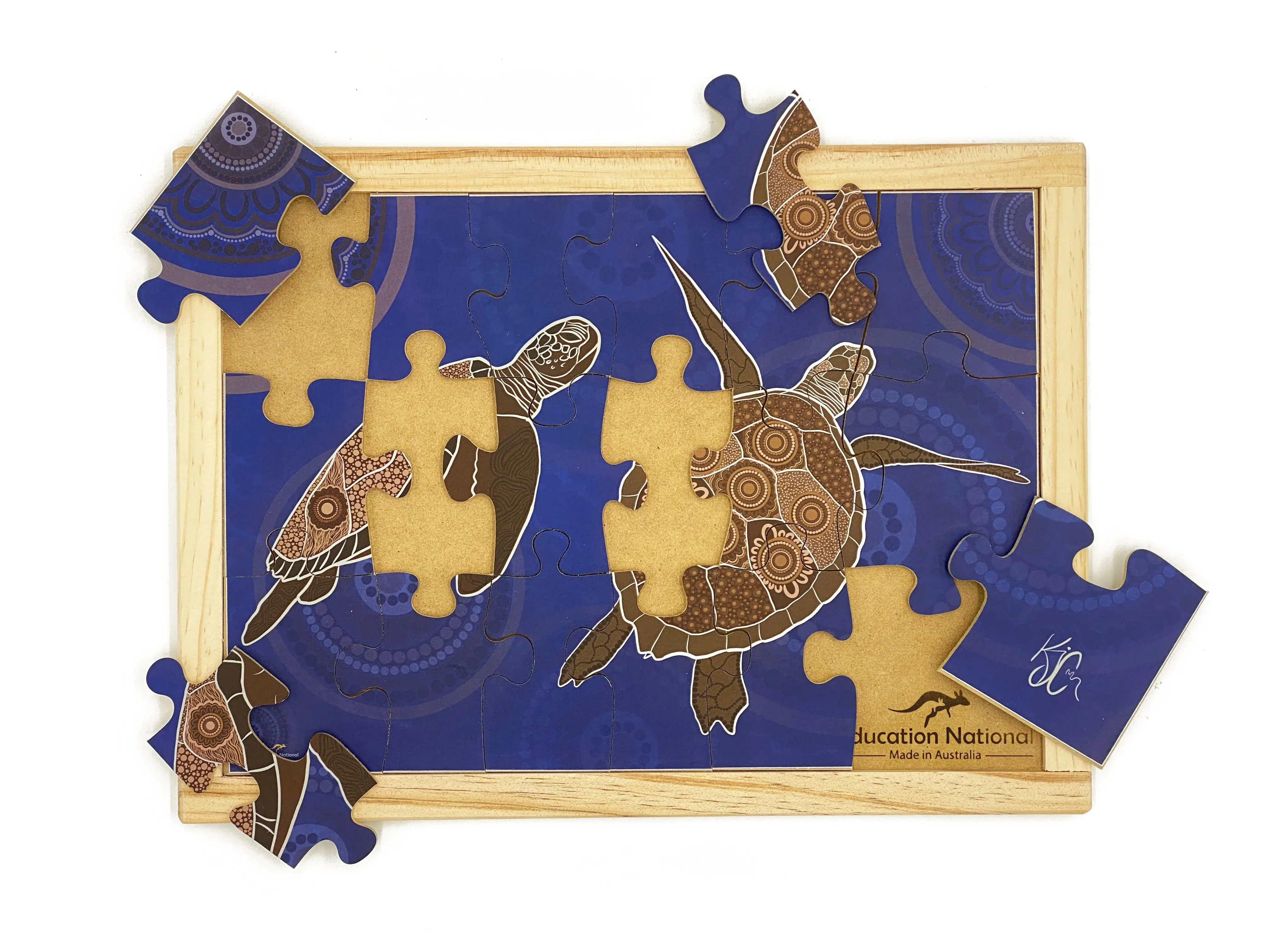 Aboriginal Art Animals Dreaming Puzzle Set of 6 - Image 7
