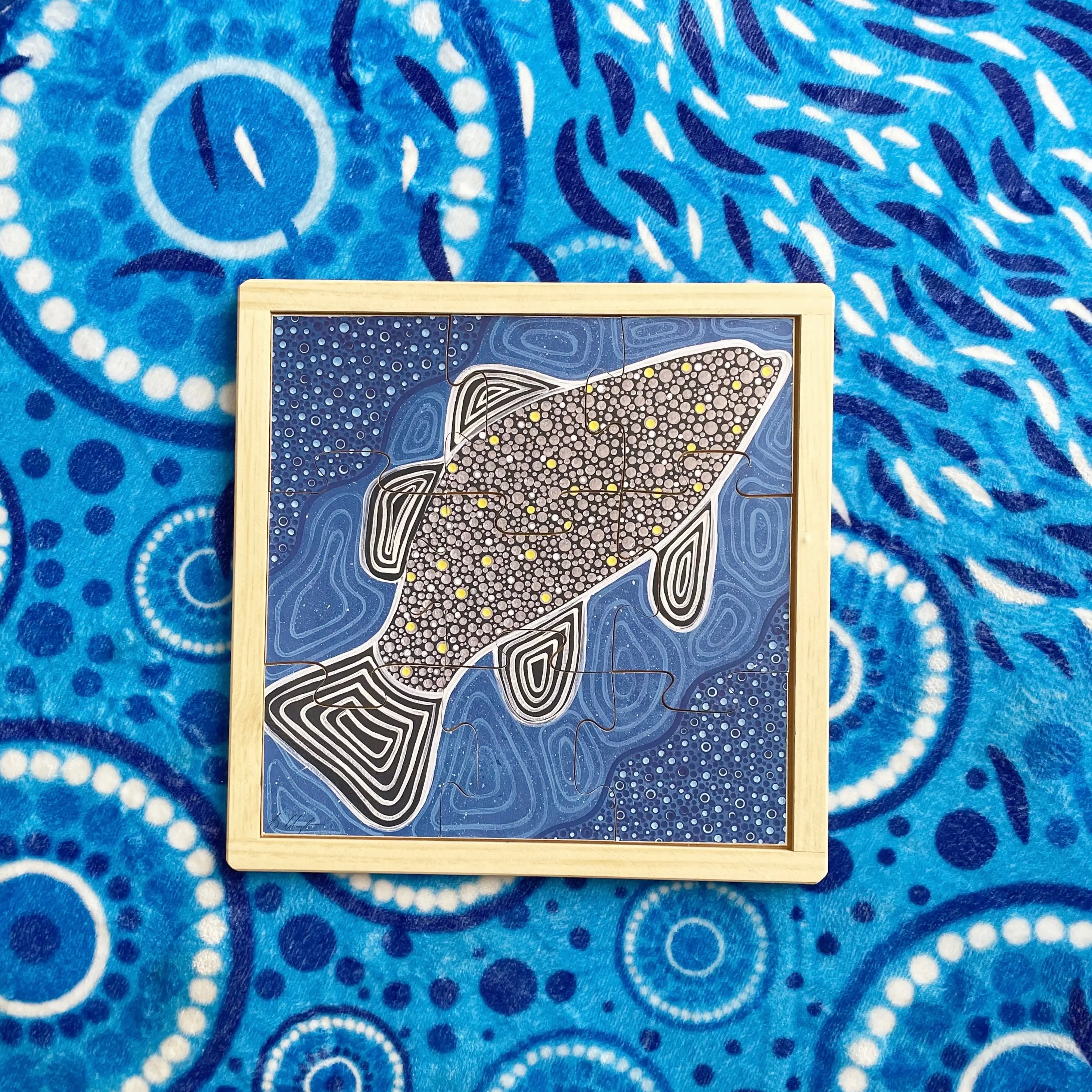 Aboriginal Art Barramundi  Puzzle