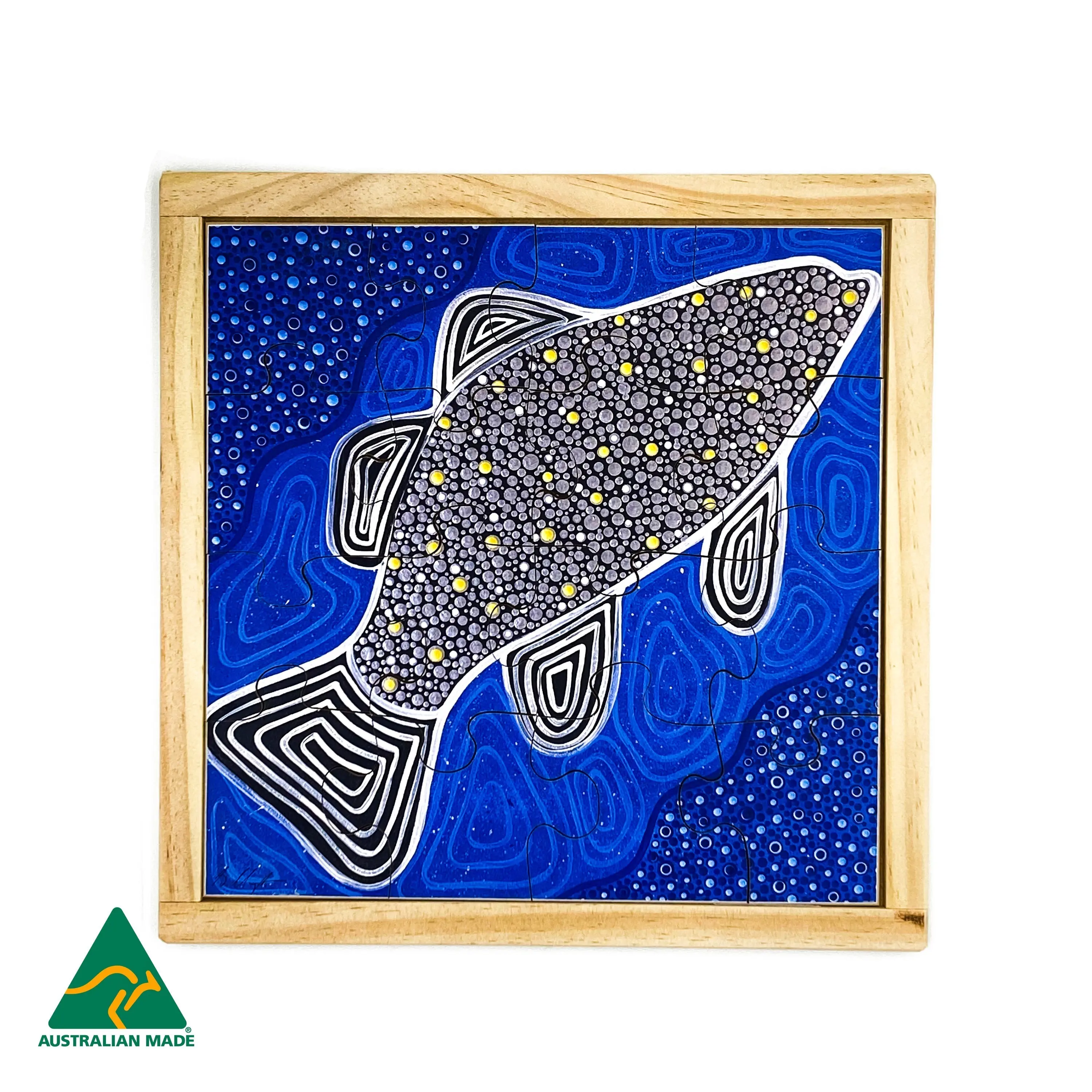 Aboriginal Art Barramundi  Puzzle - Image 3