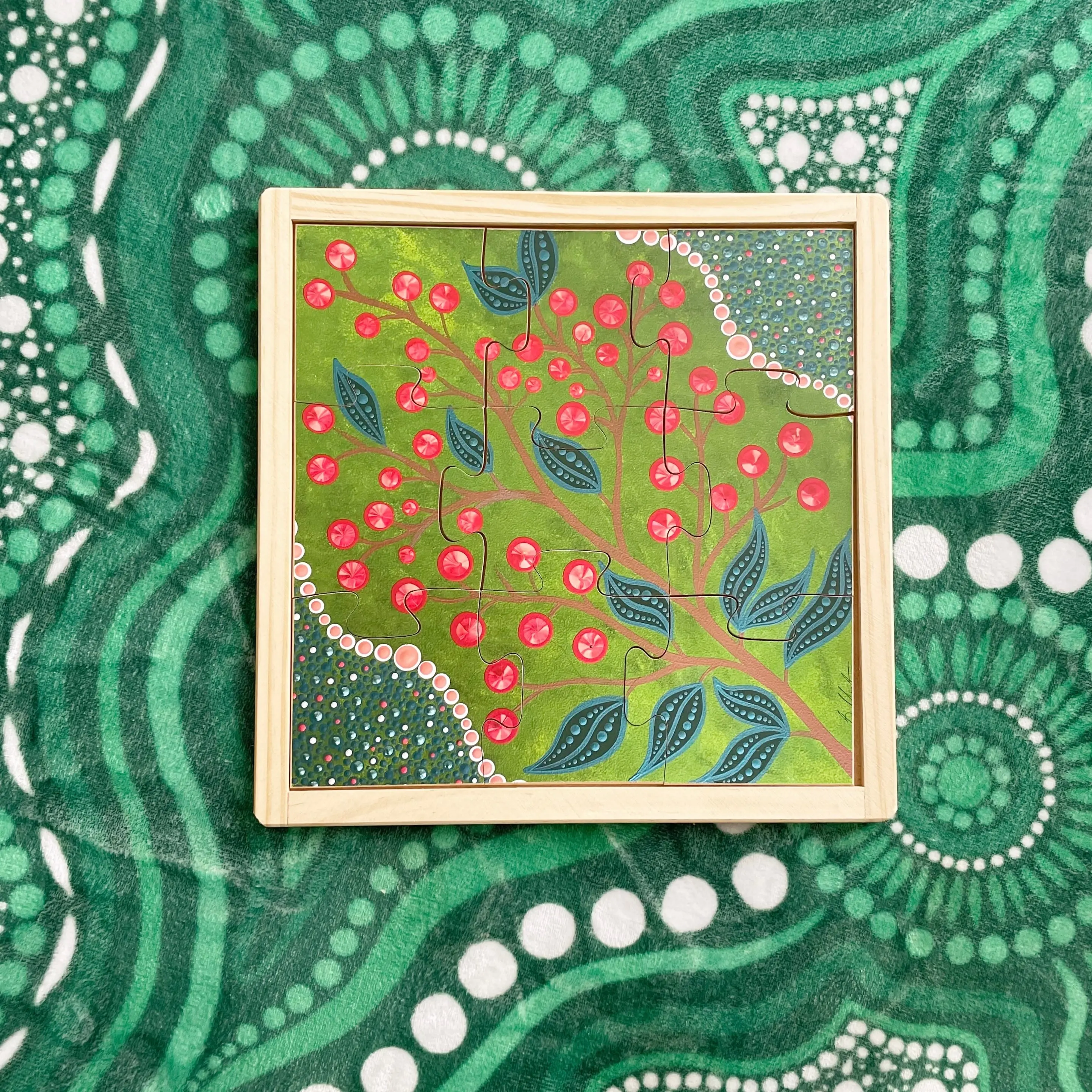 Aboriginal Art Bush Berries Puzzle