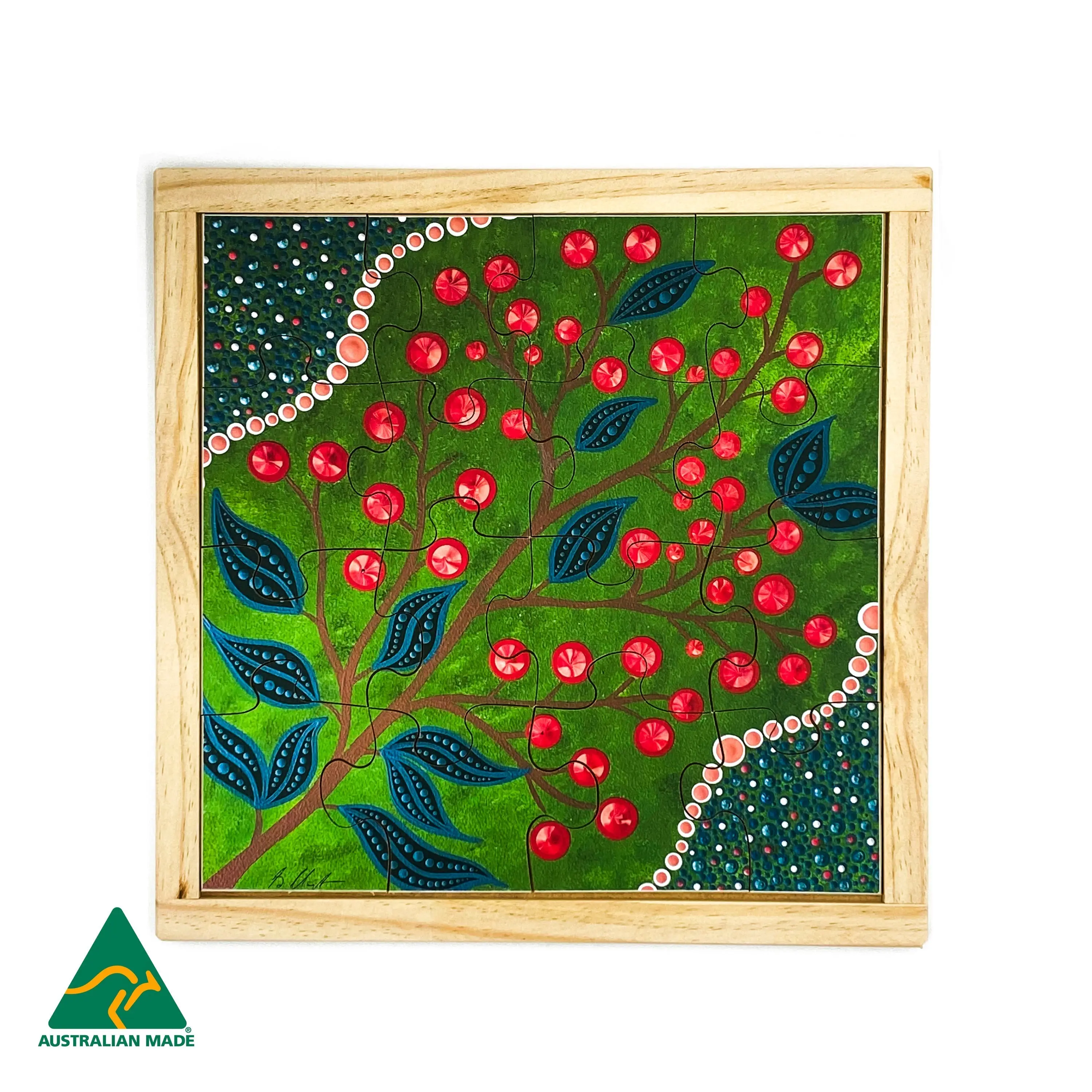 Aboriginal Art Bush Berries Puzzle - Image 3