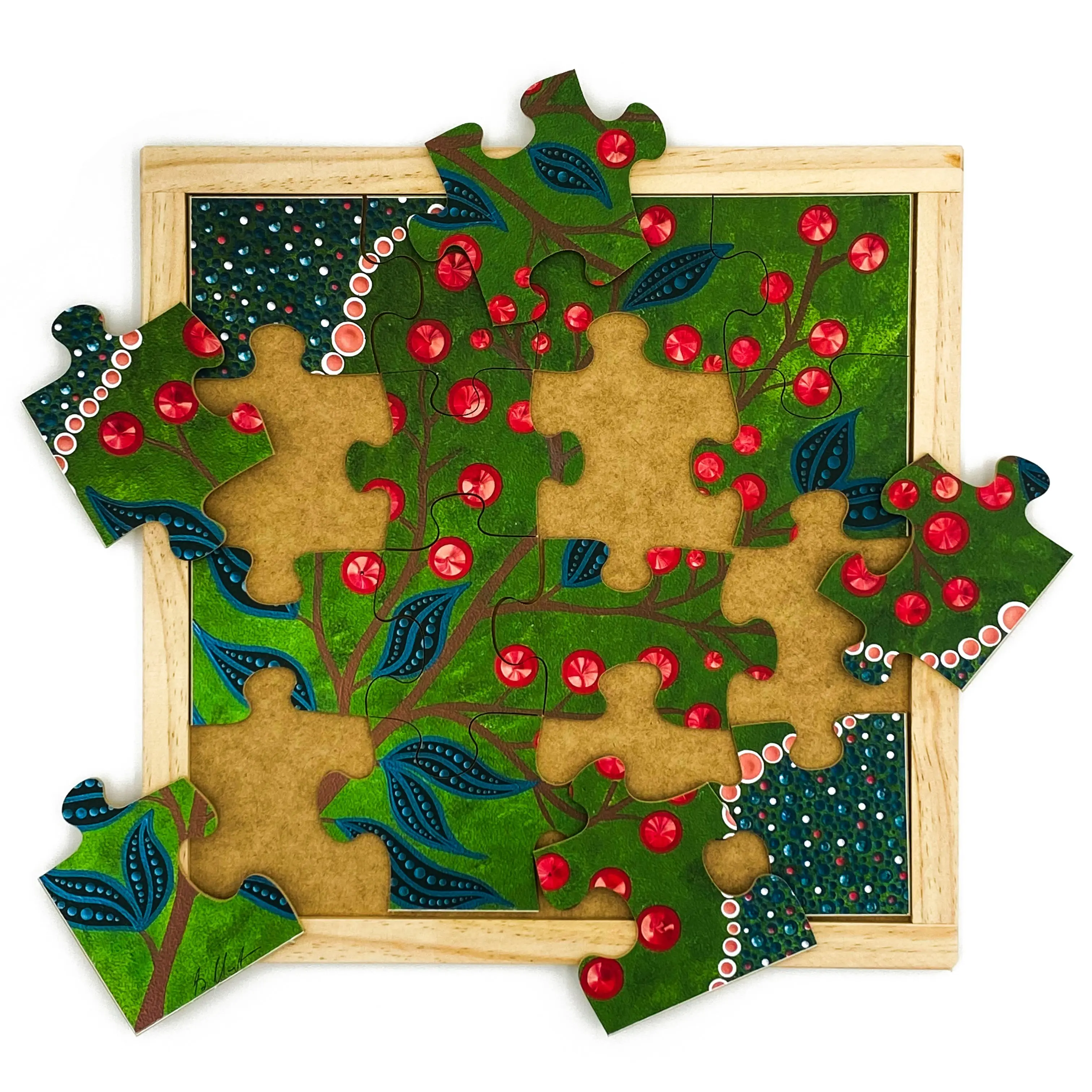 Aboriginal Art Bush Berries Puzzle - Image 4