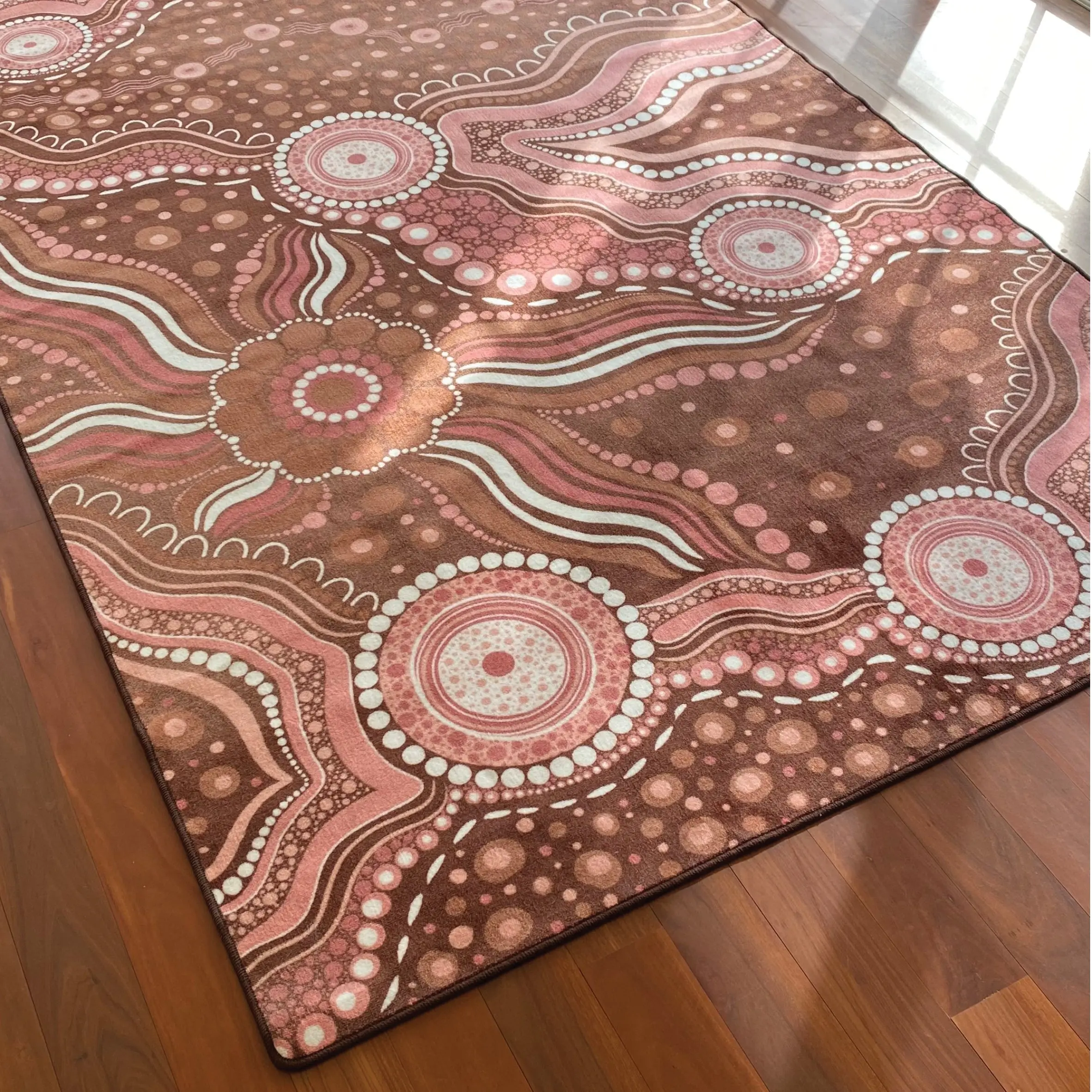 Aboriginal Art Bush Dreaming Rug - Image 4