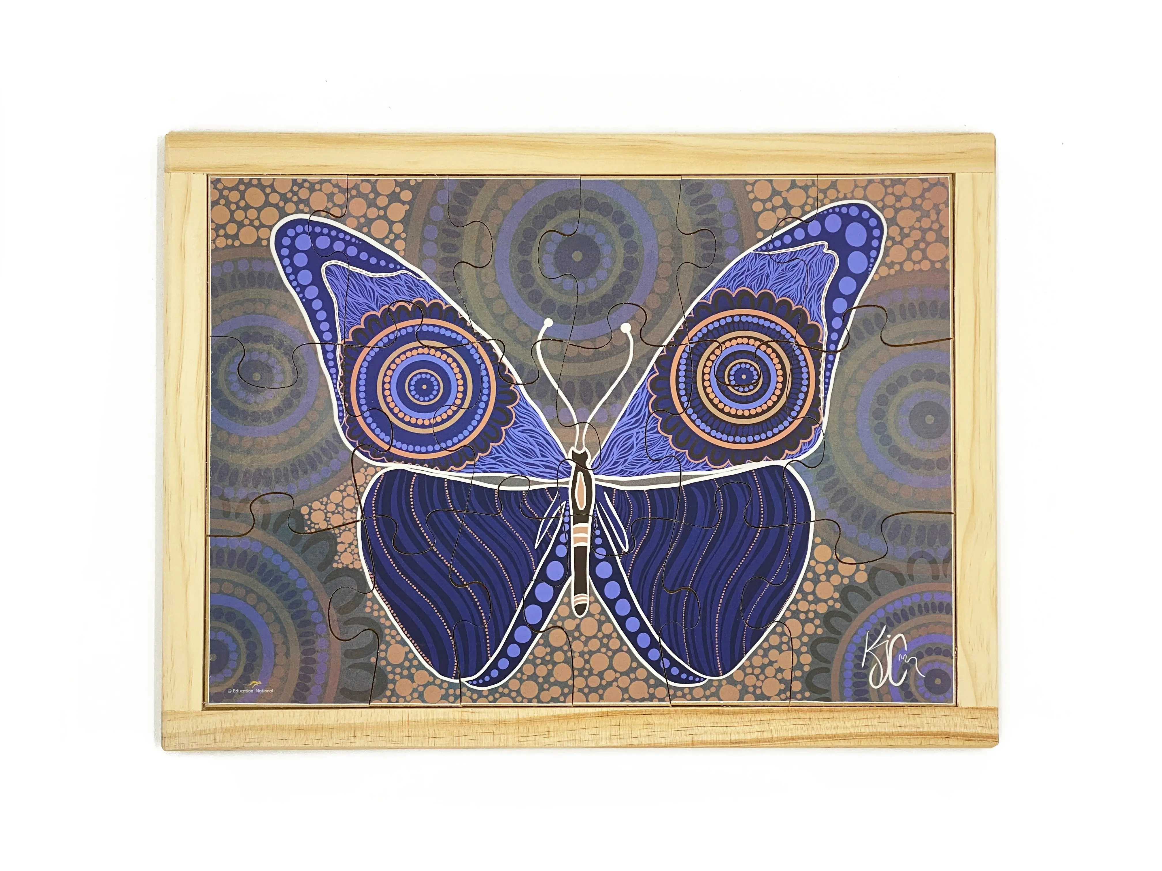 Aboriginal Art Butterfly Dreaming Puzzle - Image 2
