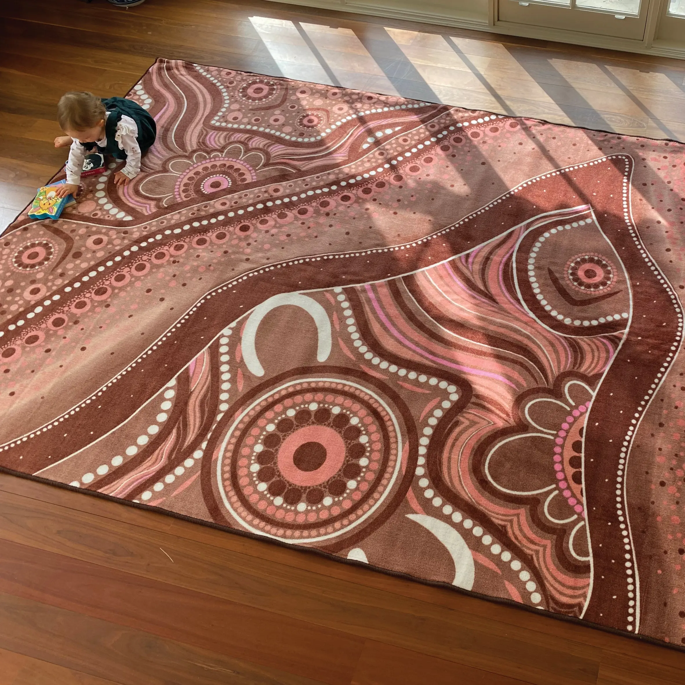 Aboriginal Art Desert Dreaming Rug - Image 3