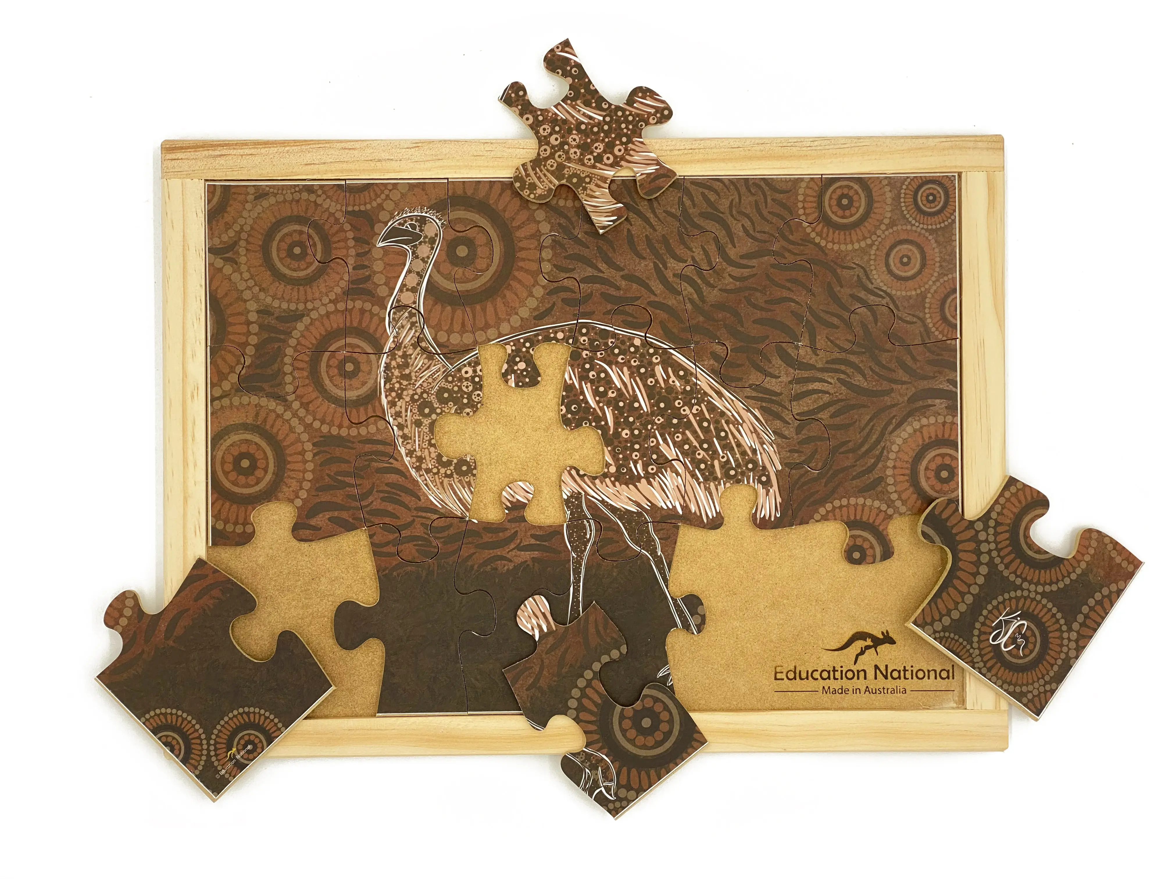 Aboriginal Art Emu Dreaming Puzzle - Image 2