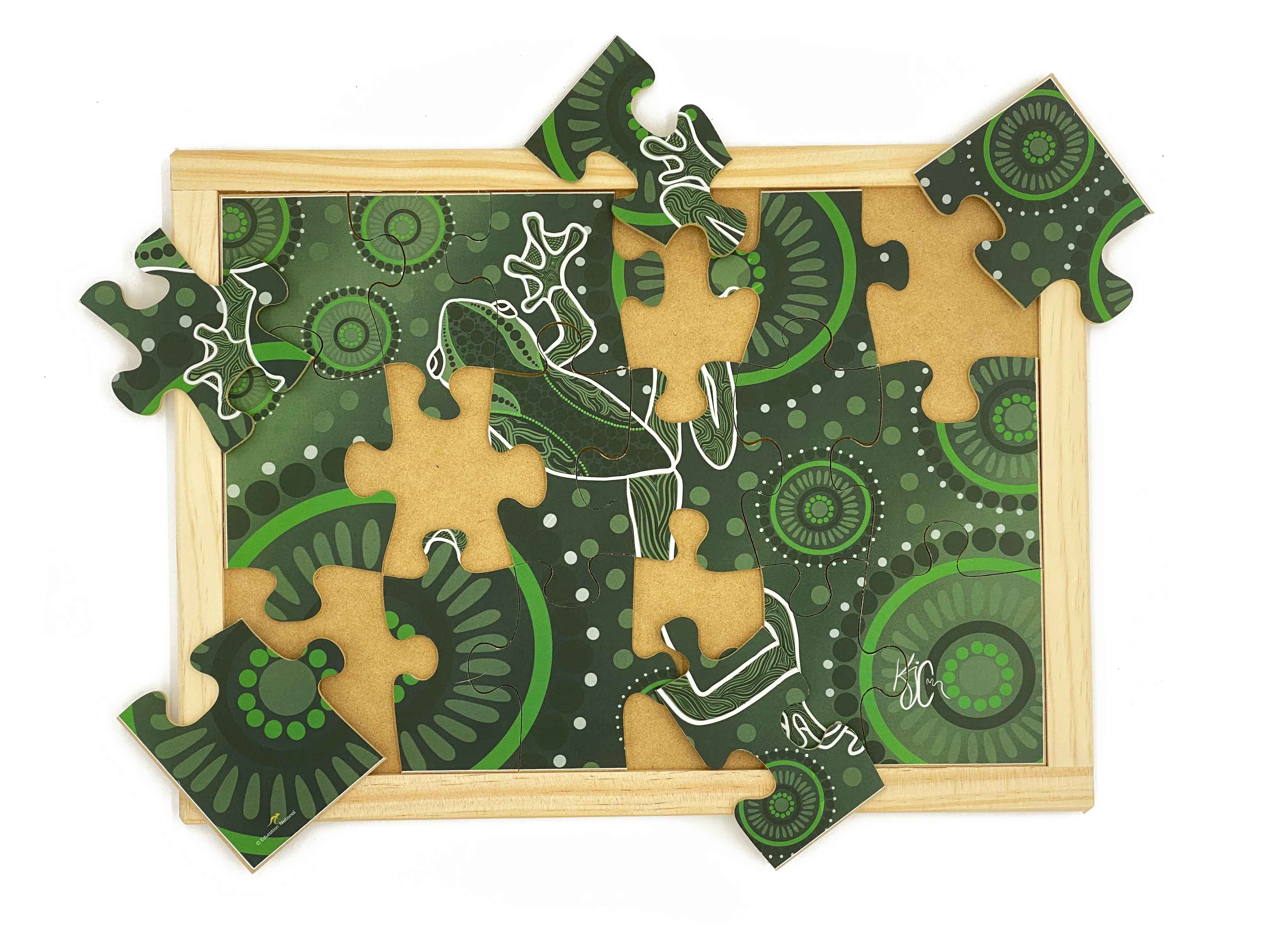 Aboriginal Art Frog Dreaming Puzzle - Image 2