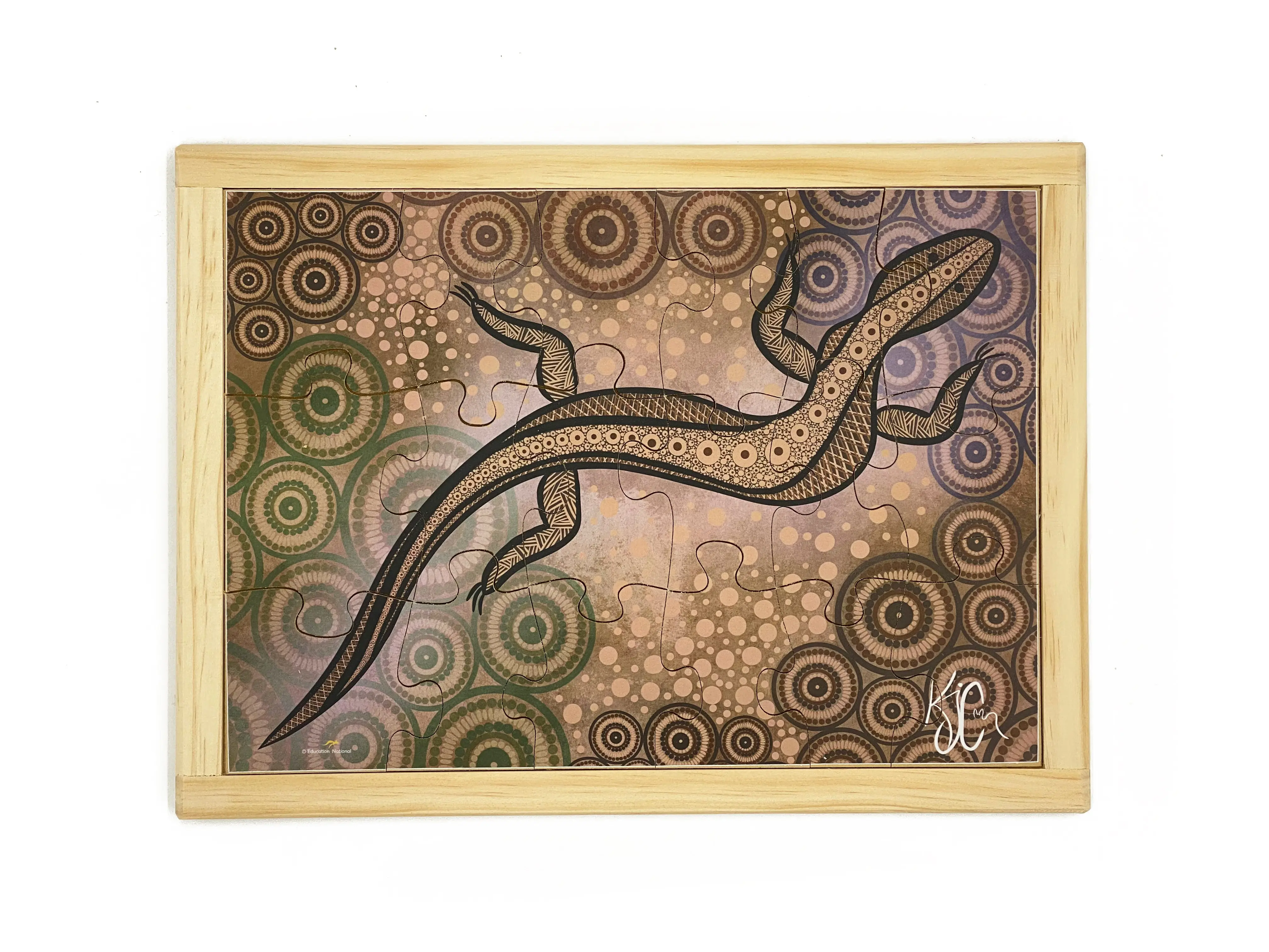Aboriginal Art Goanna Dreaming Puzzle - Image 2