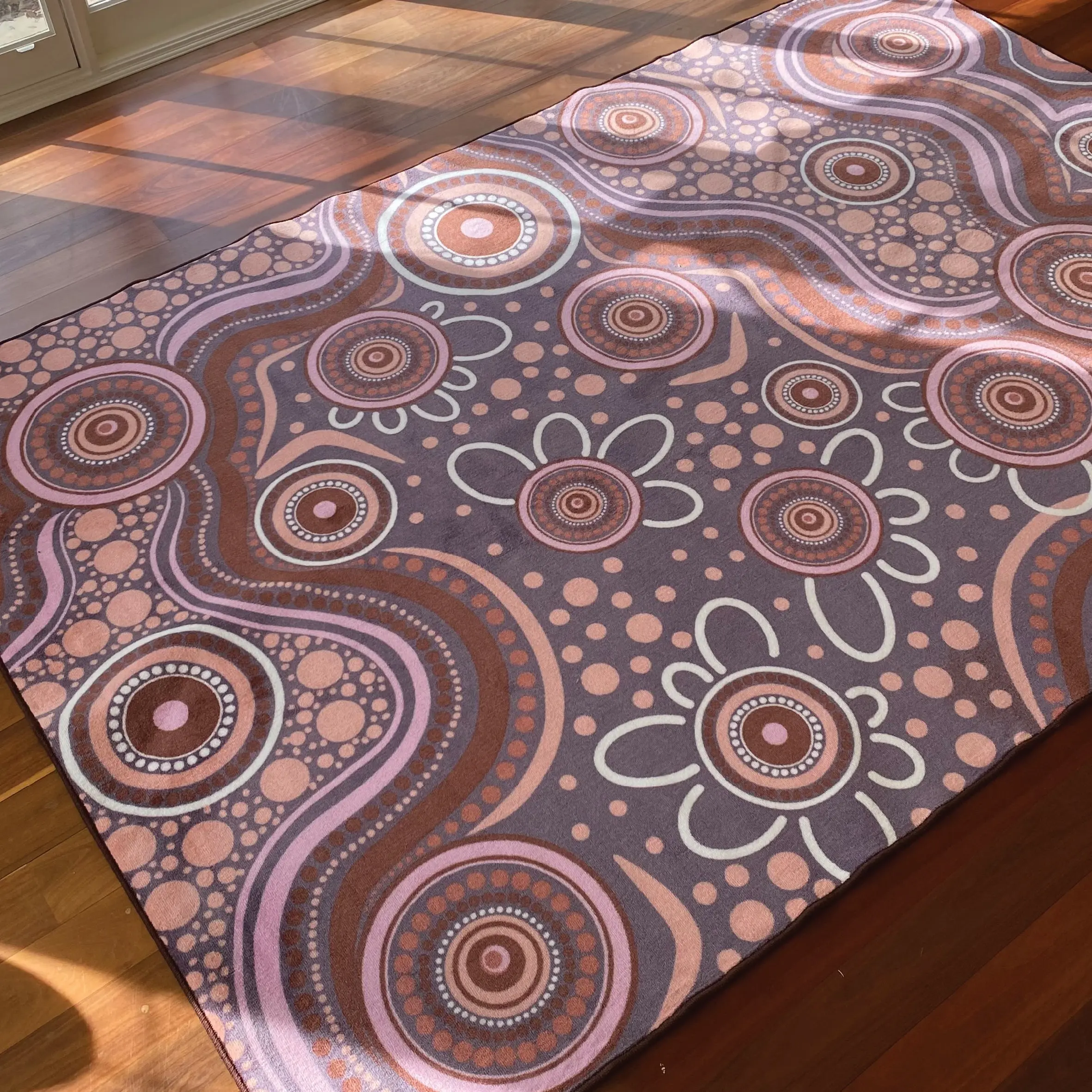 Aboriginal Art Sand Dreaming Rug - Image 6