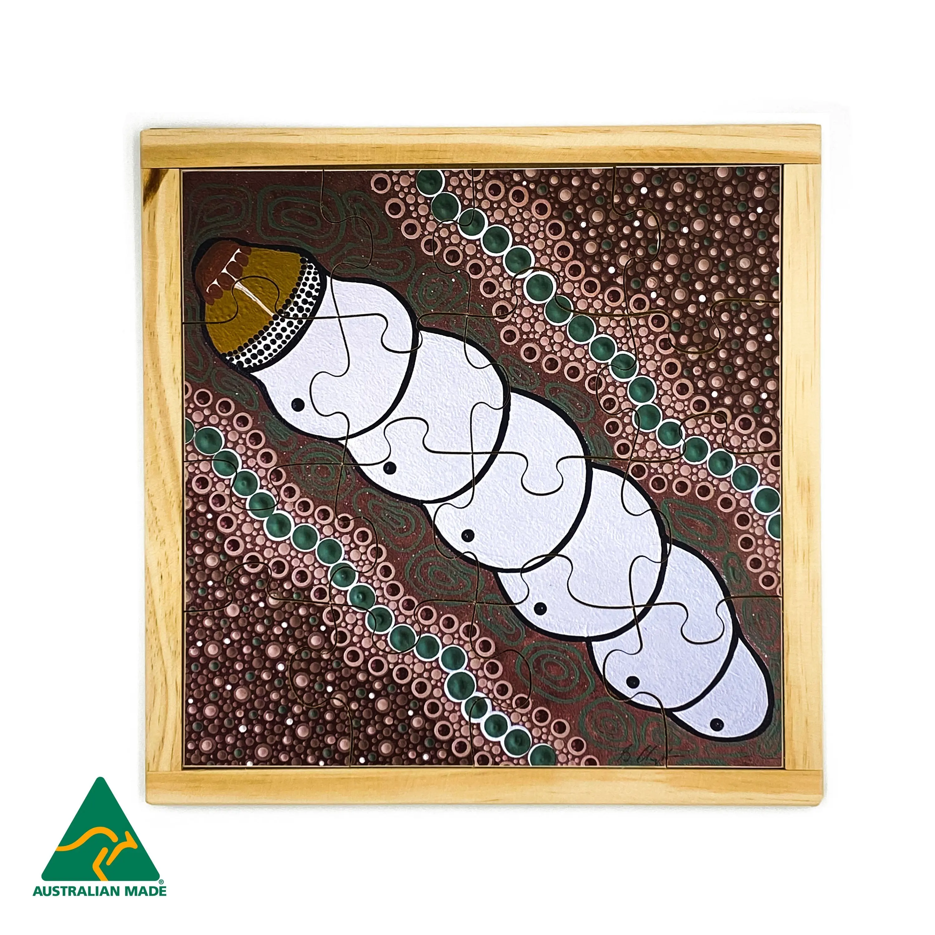 Aboriginal Art Witchety Grub Puzzle - Image 3