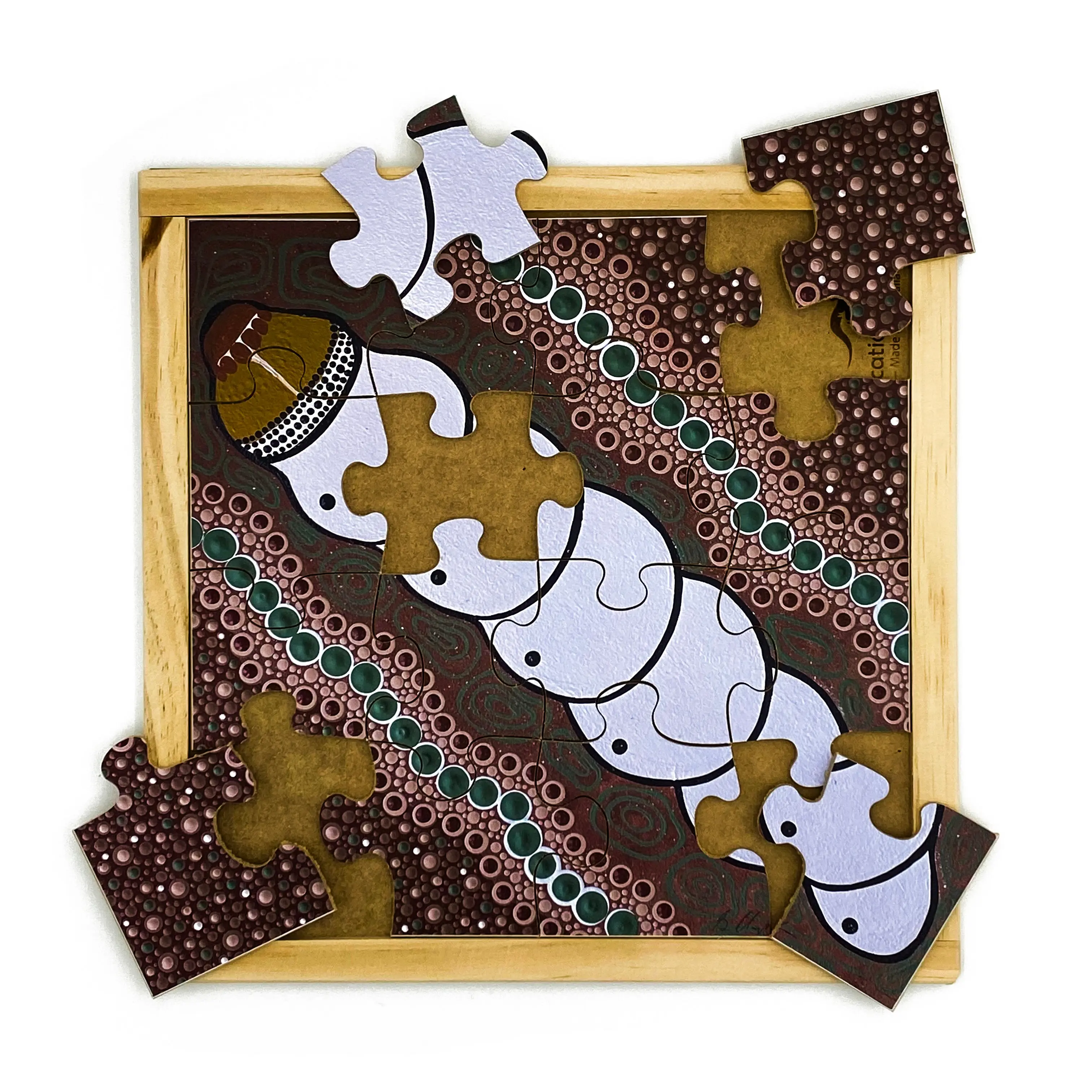 Aboriginal Art Witchety Grub Puzzle - Image 4
