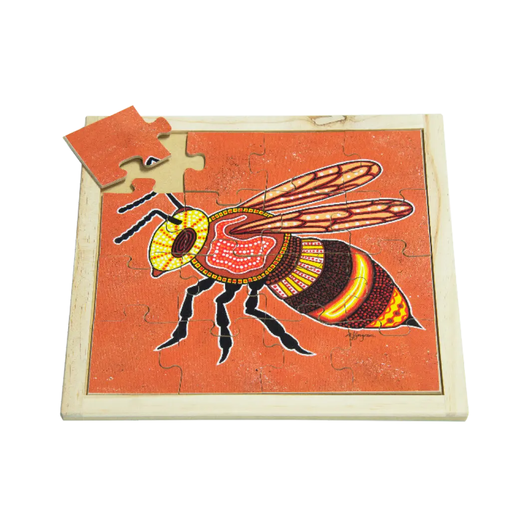 Aboriginal Bee Square Puzzle