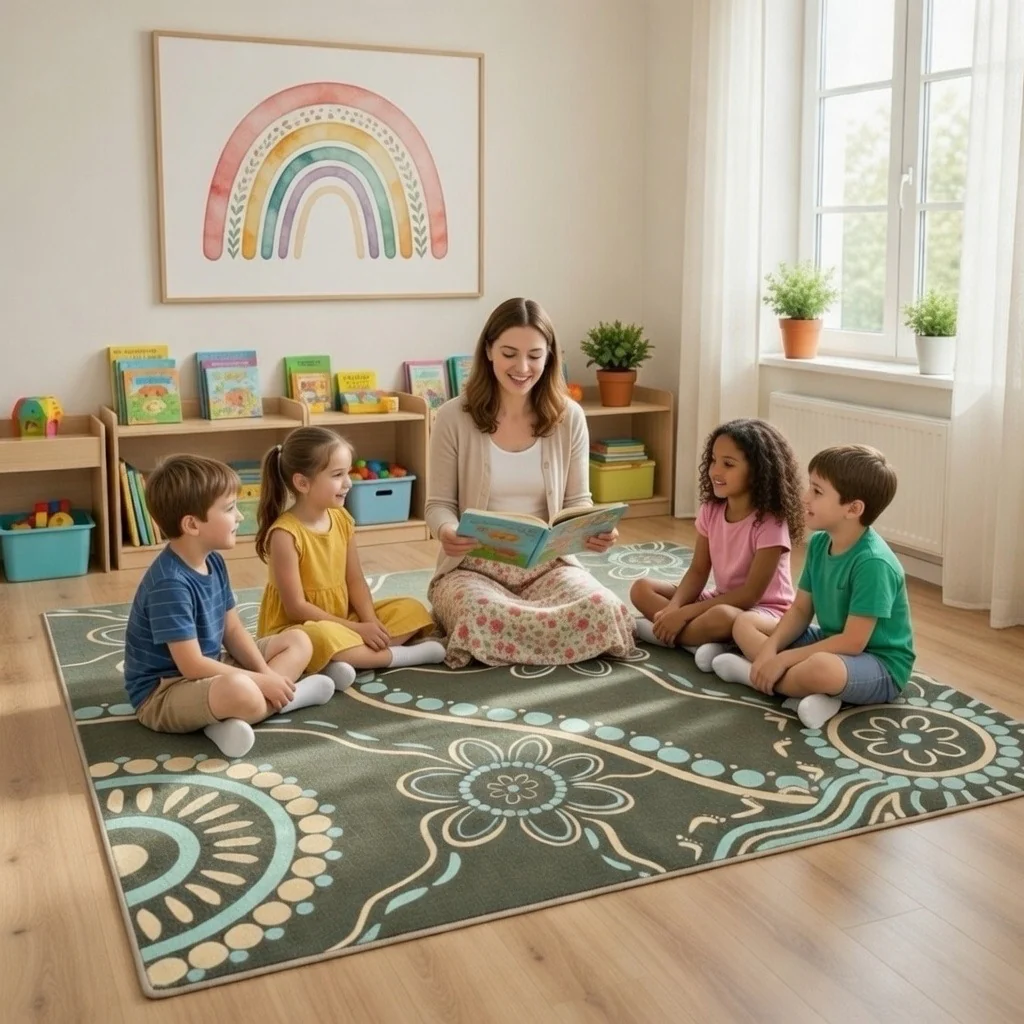 Aboriginal Eucalyptus Rug - Image 8