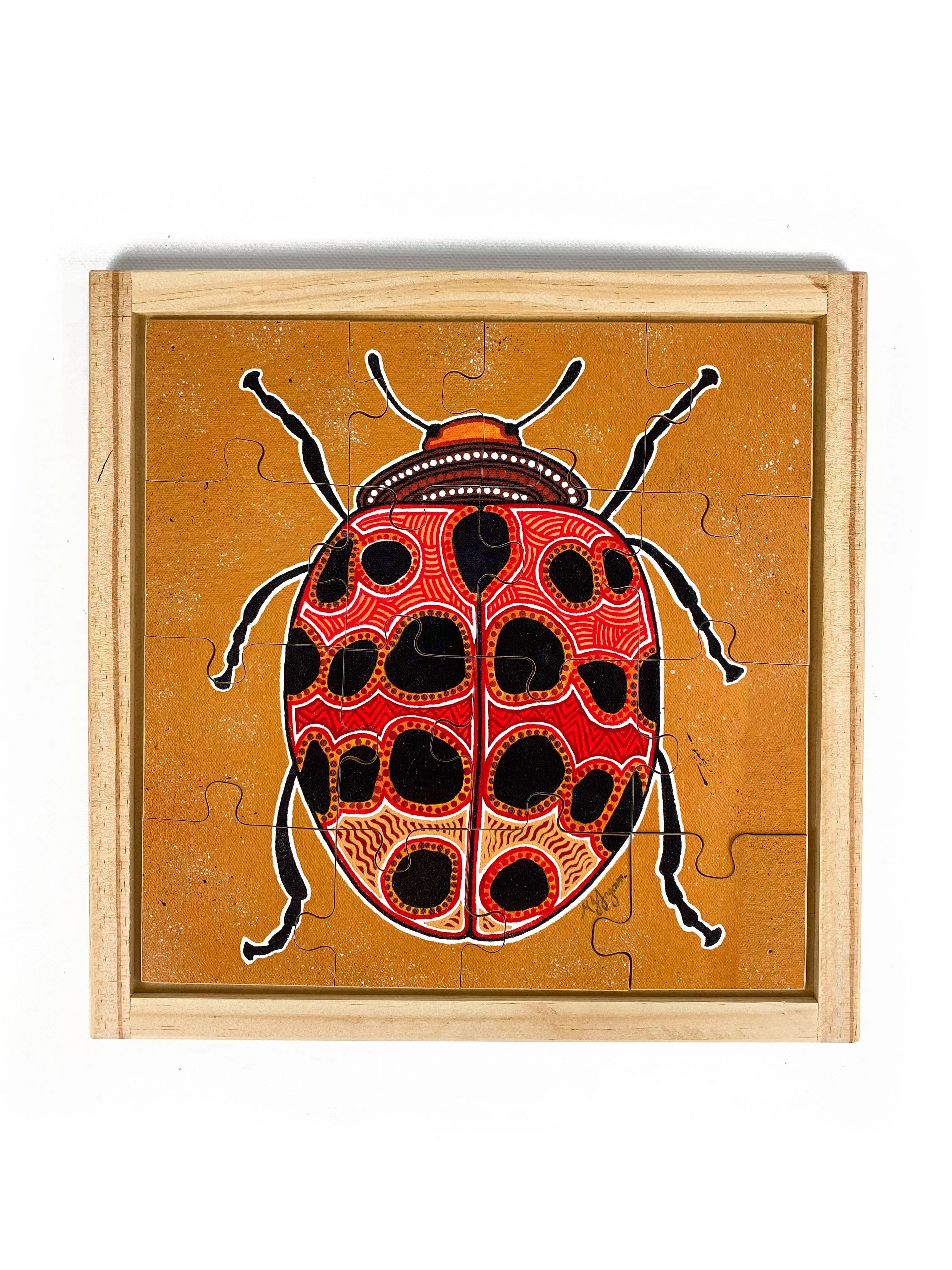 Aboriginal Lady Beetle Square Puzzle