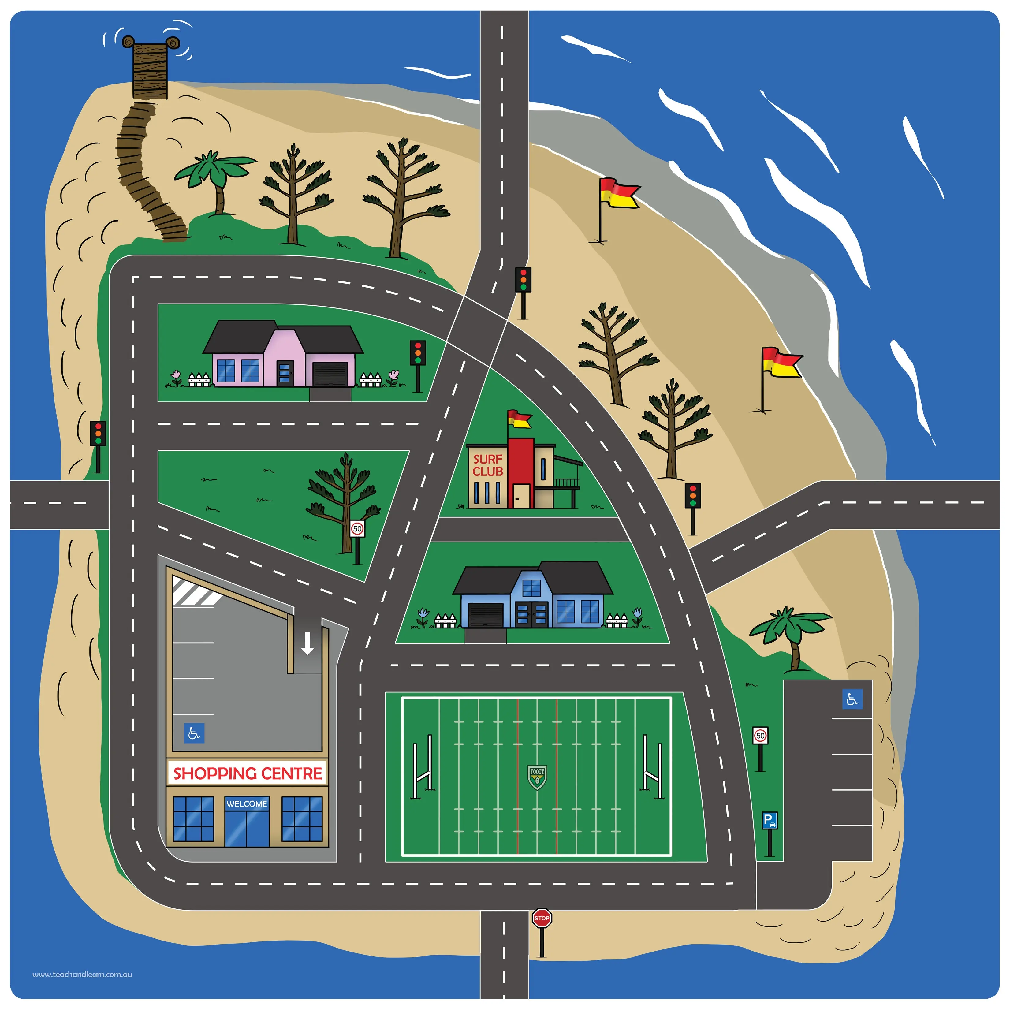 Australian Road Mat Set of 4 Rugs - Image 5