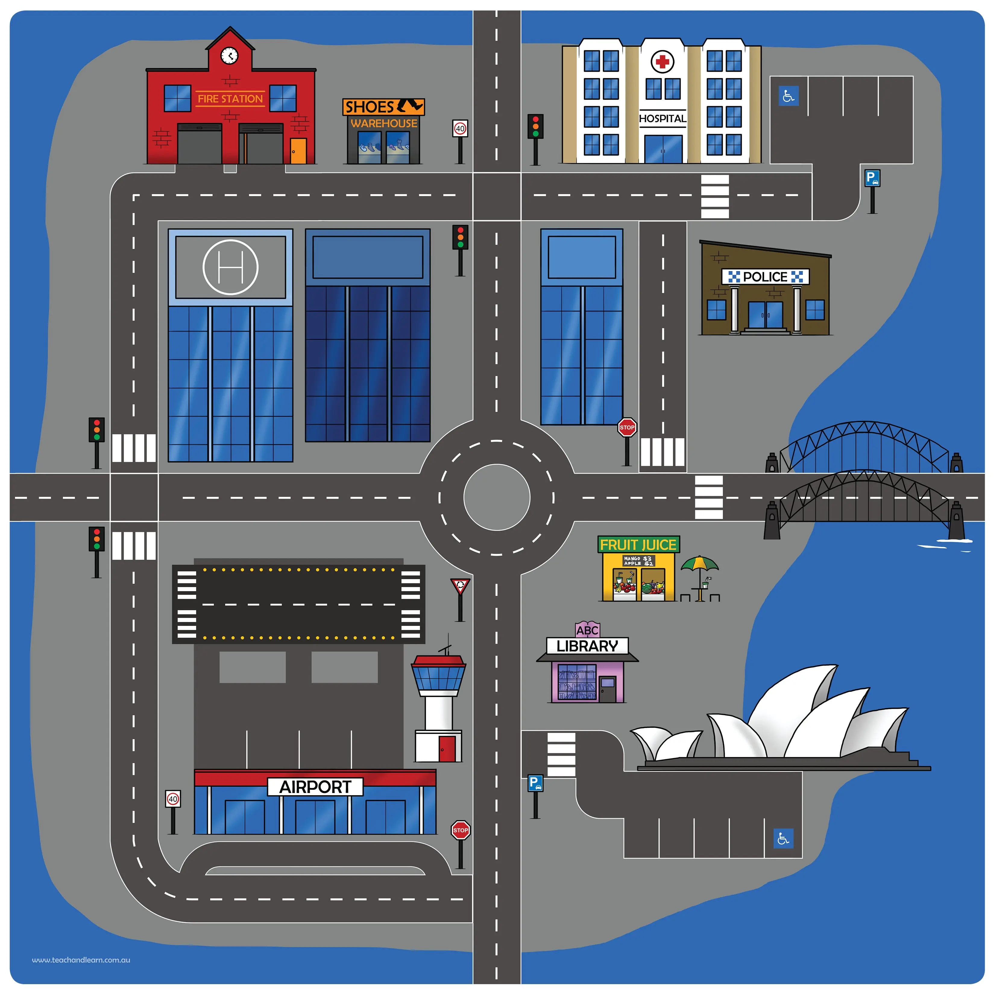 Australian Road Mat Set of 4 Rugs - Image 7
