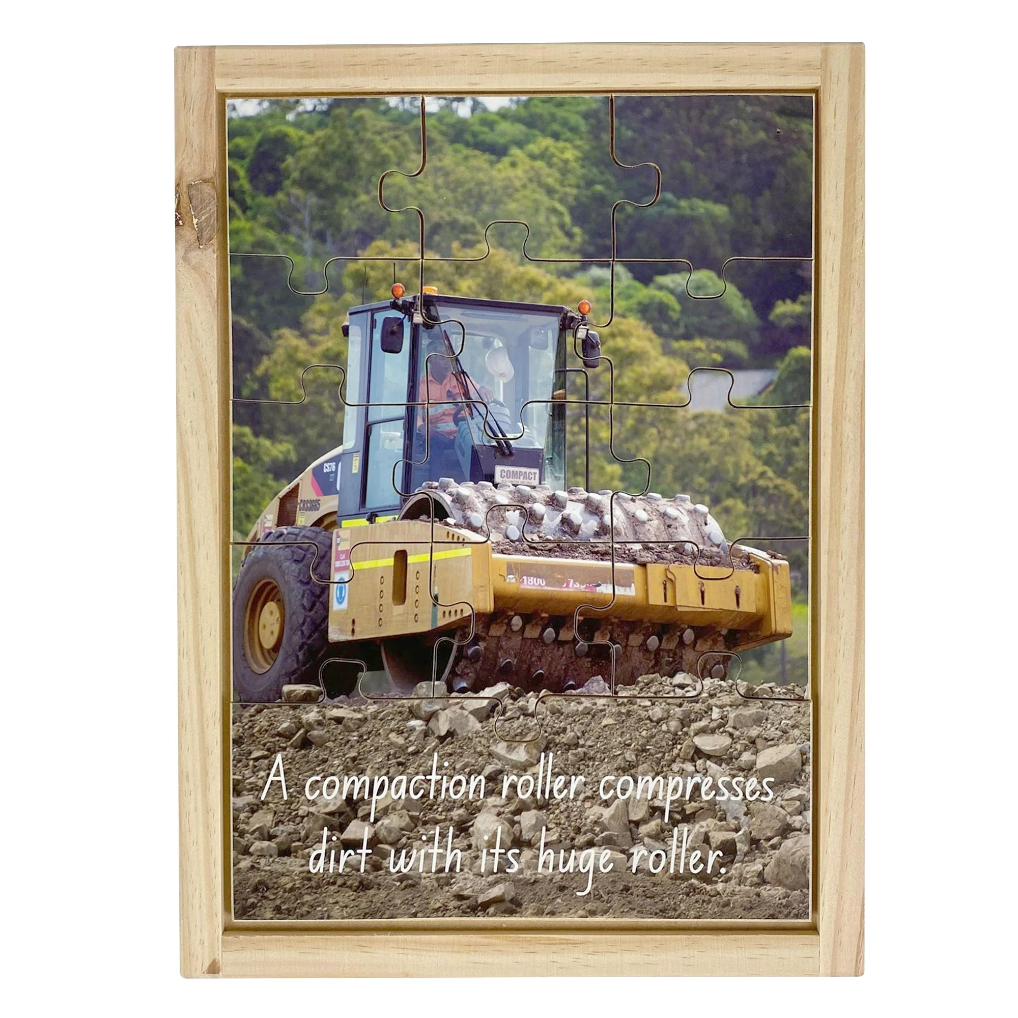Compaction Roller Wooden Puzzle