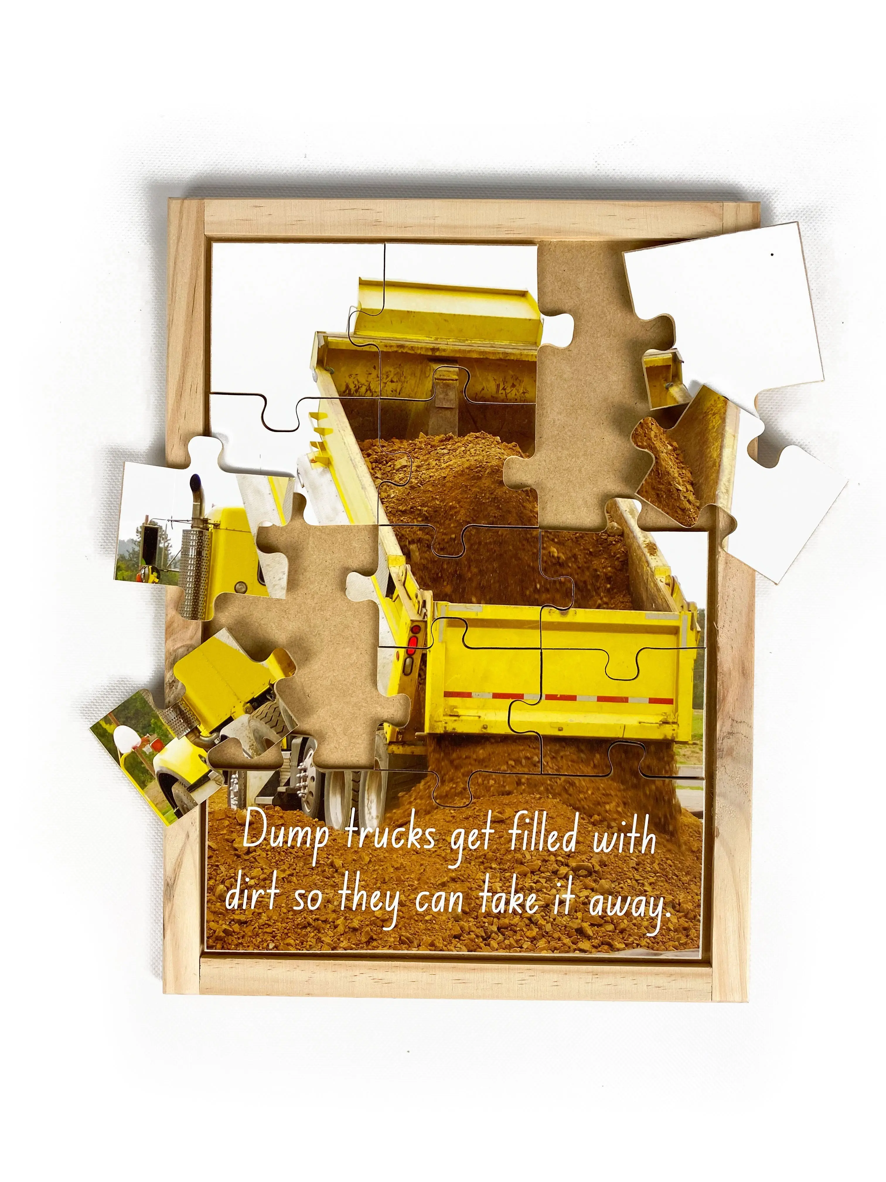 Dump Truck Wooden Puzzle - Image 2