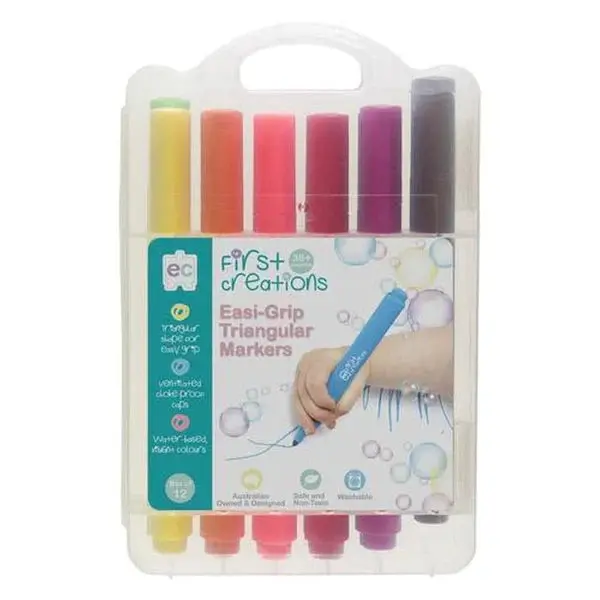 Easi-Grip Triangular Markers Packet of 12