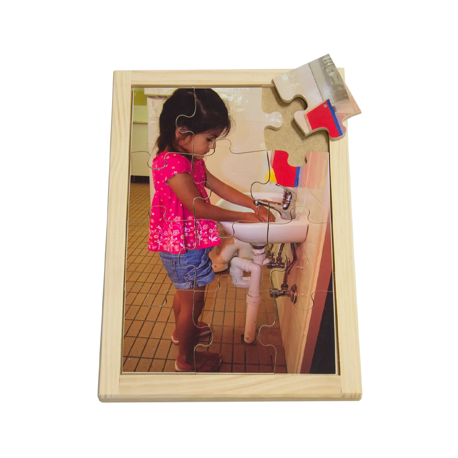 Indian Girl Washing Hands Puzzle