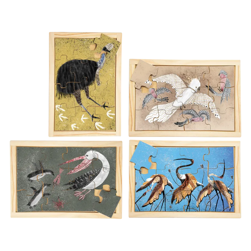 Indigenous Birds Puzzle Set with FREE Posters