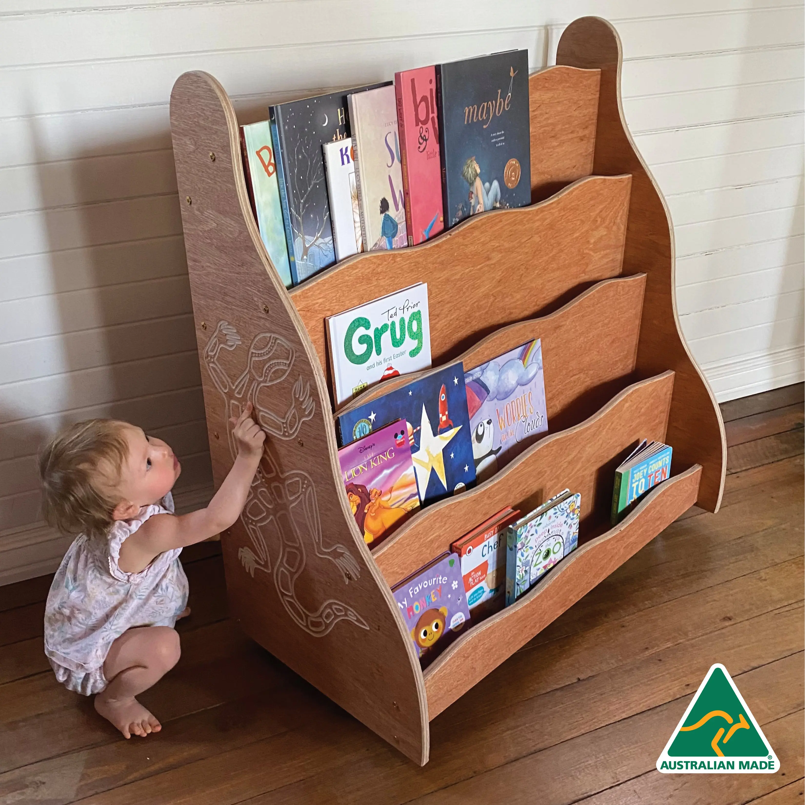 Indigenous Goanna Book Shelf - Image 3