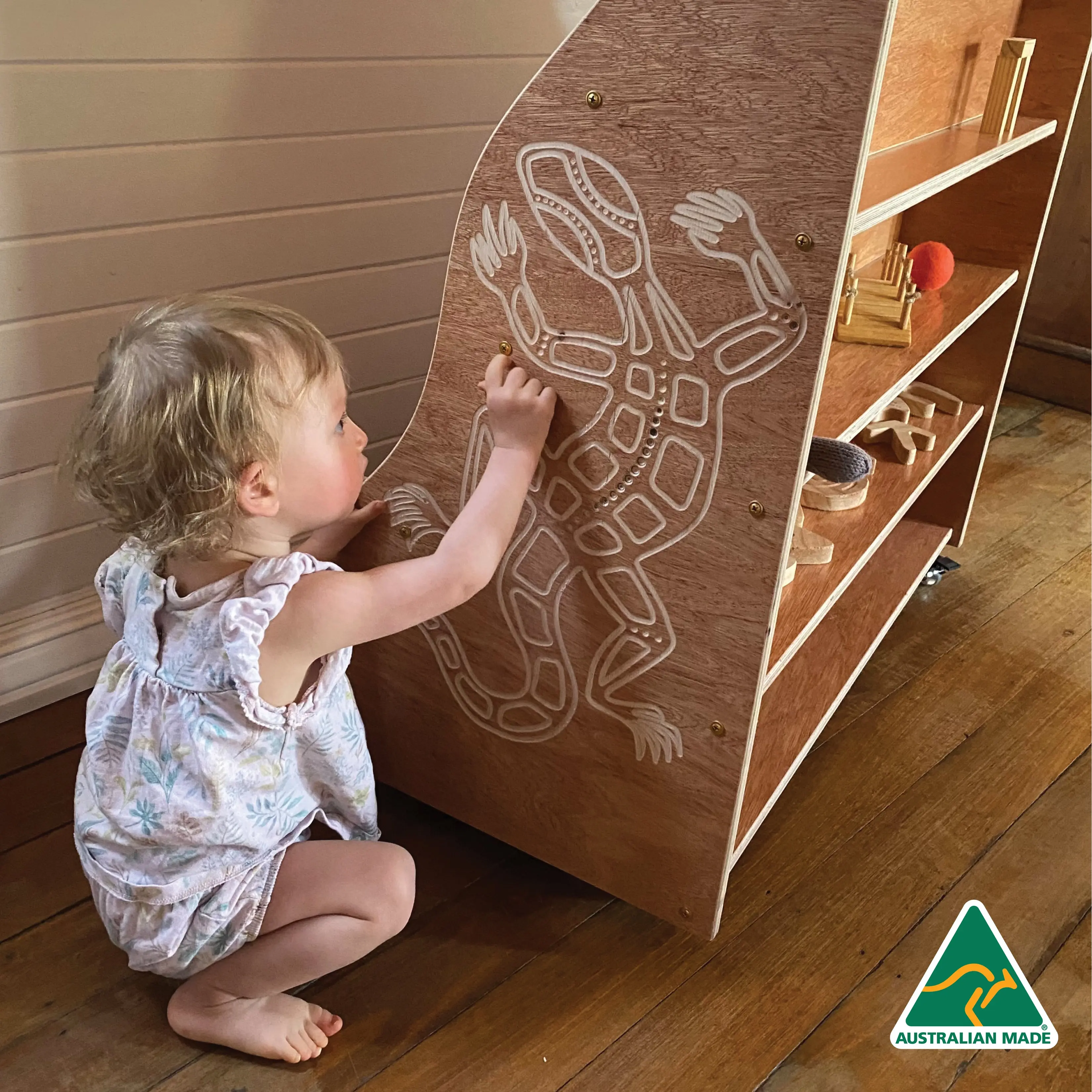 Indigenous Goanna Book Shelf - Image 4