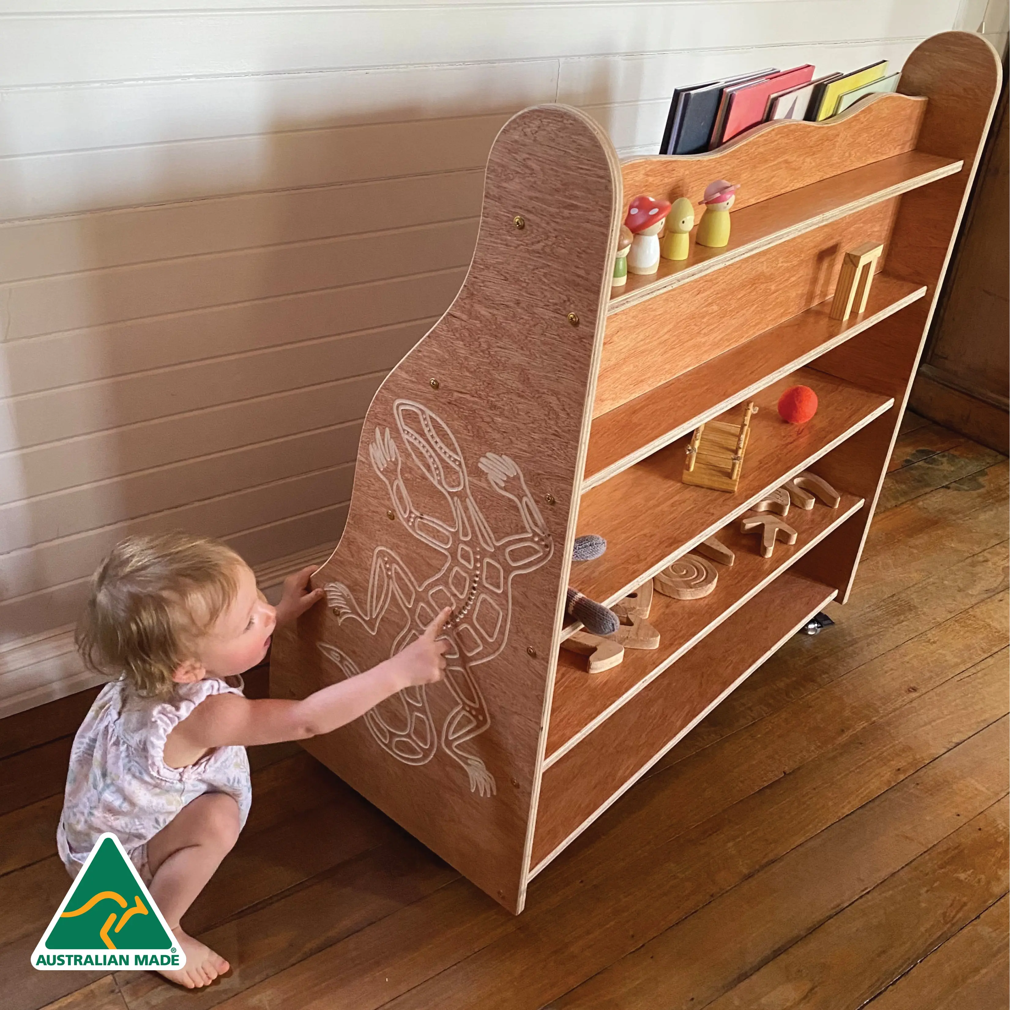 Indigenous Goanna Book Shelf - Image 5