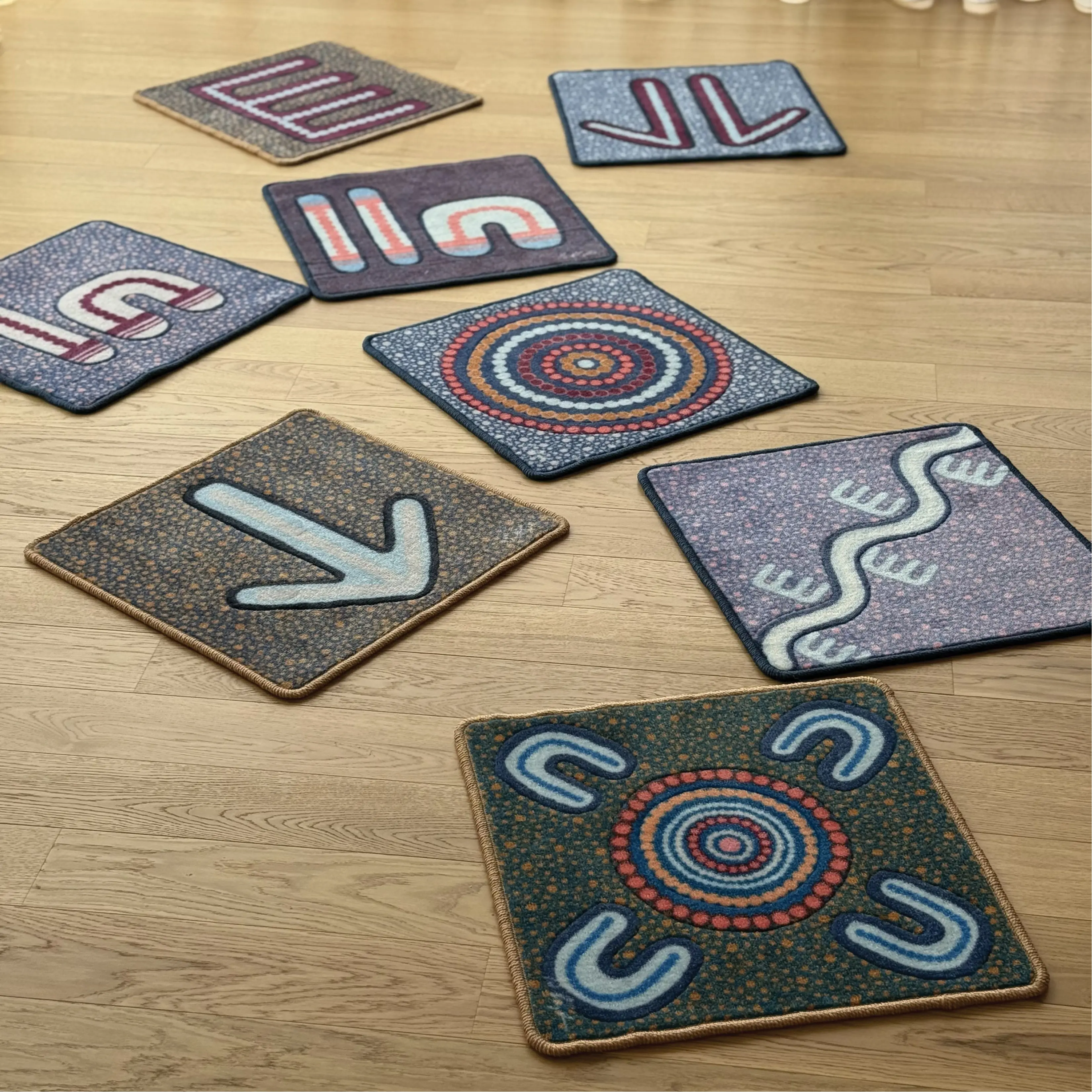 Indigenous Symbols Rug Squares - Image 4