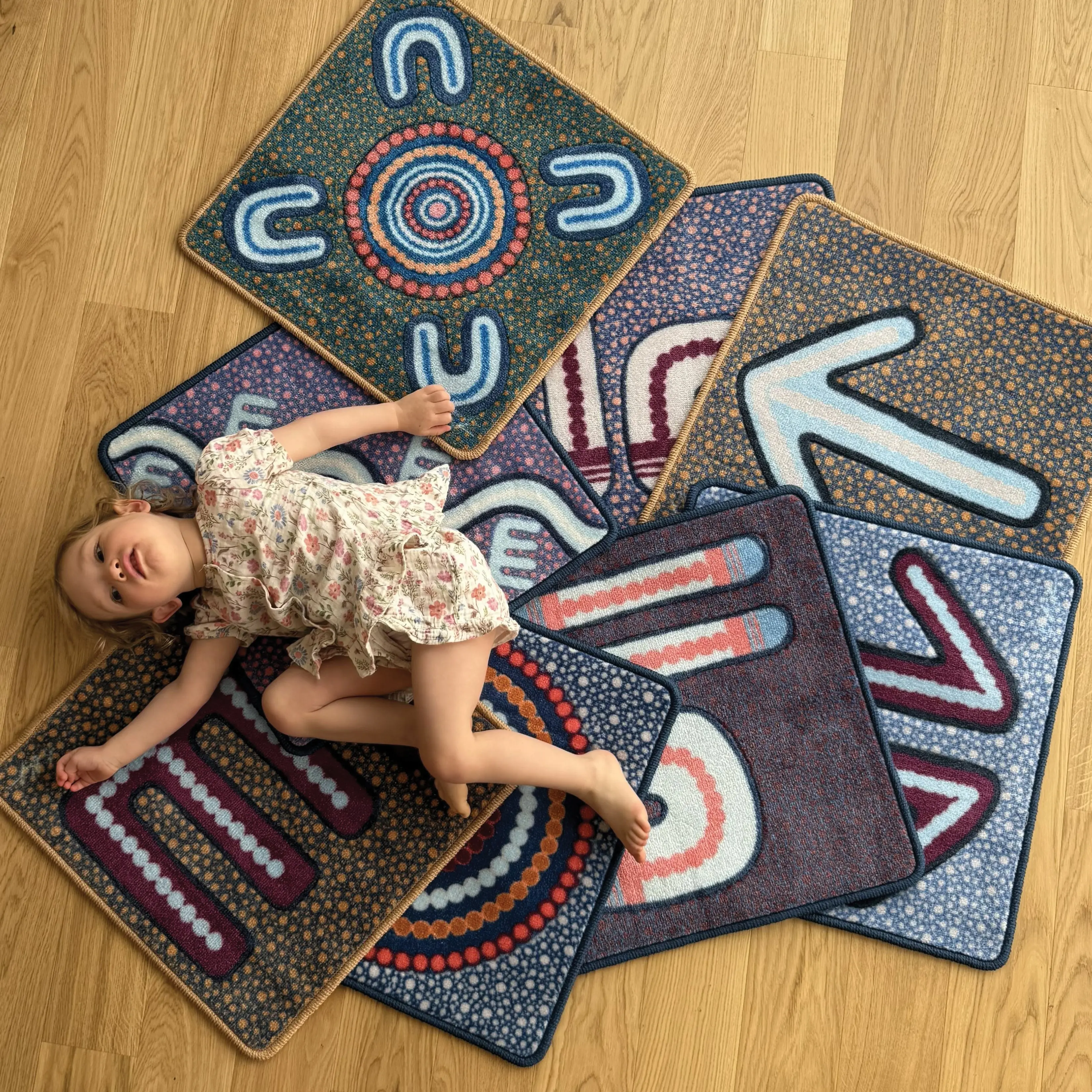 Indigenous Symbols Rug Squares - Image 5