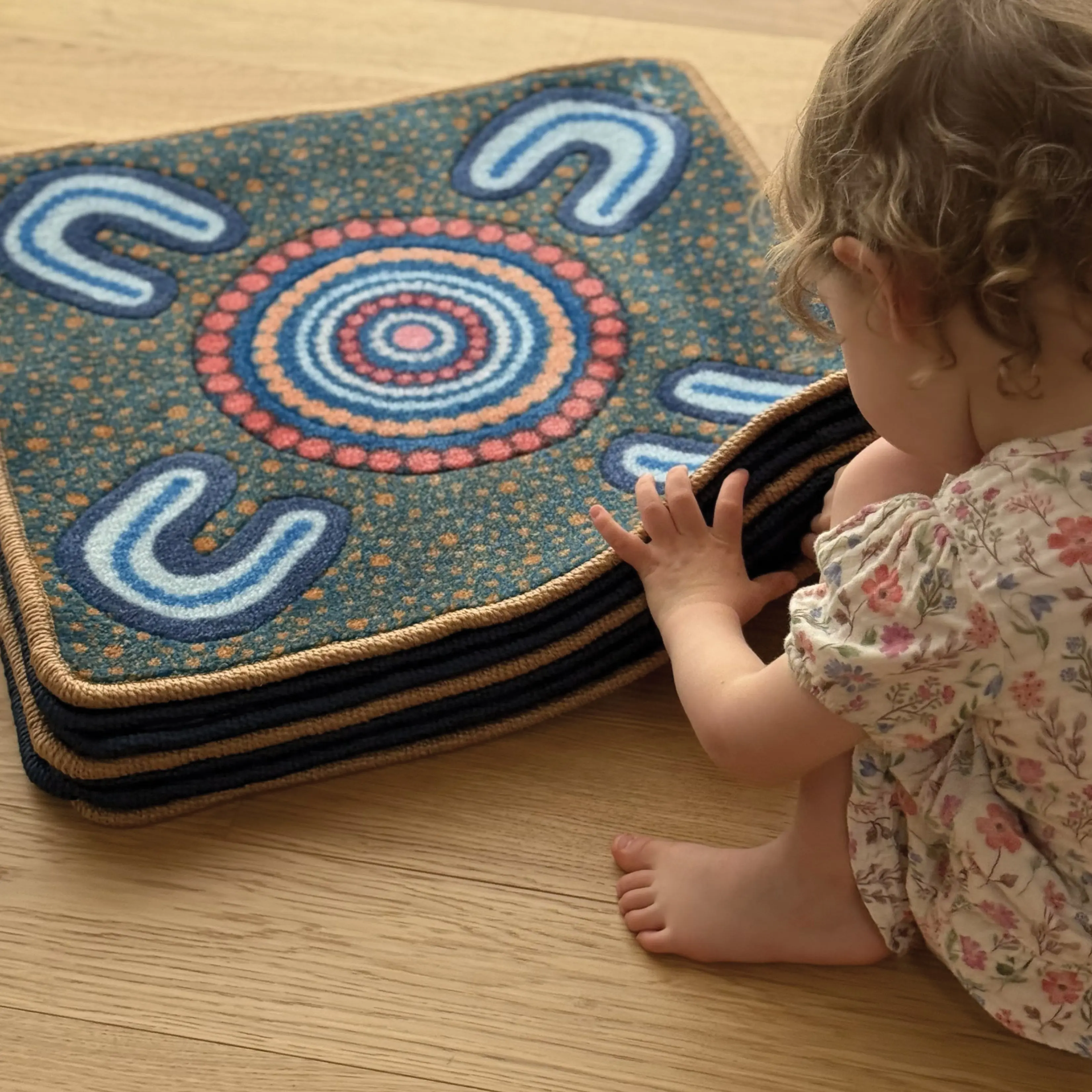 Indigenous Symbols Rug Squares - Image 6