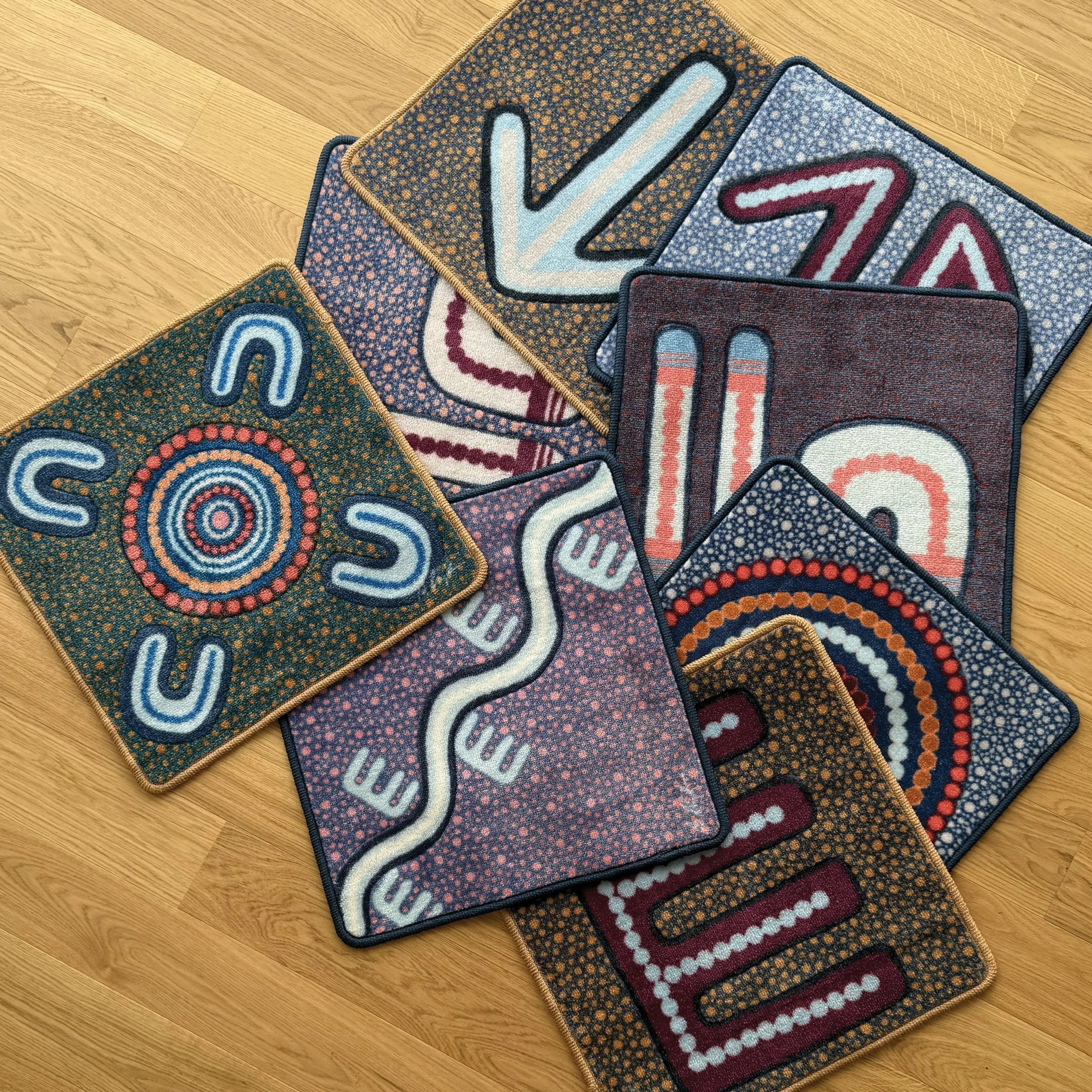 Indigenous Symbols Rug Squares - Image 7