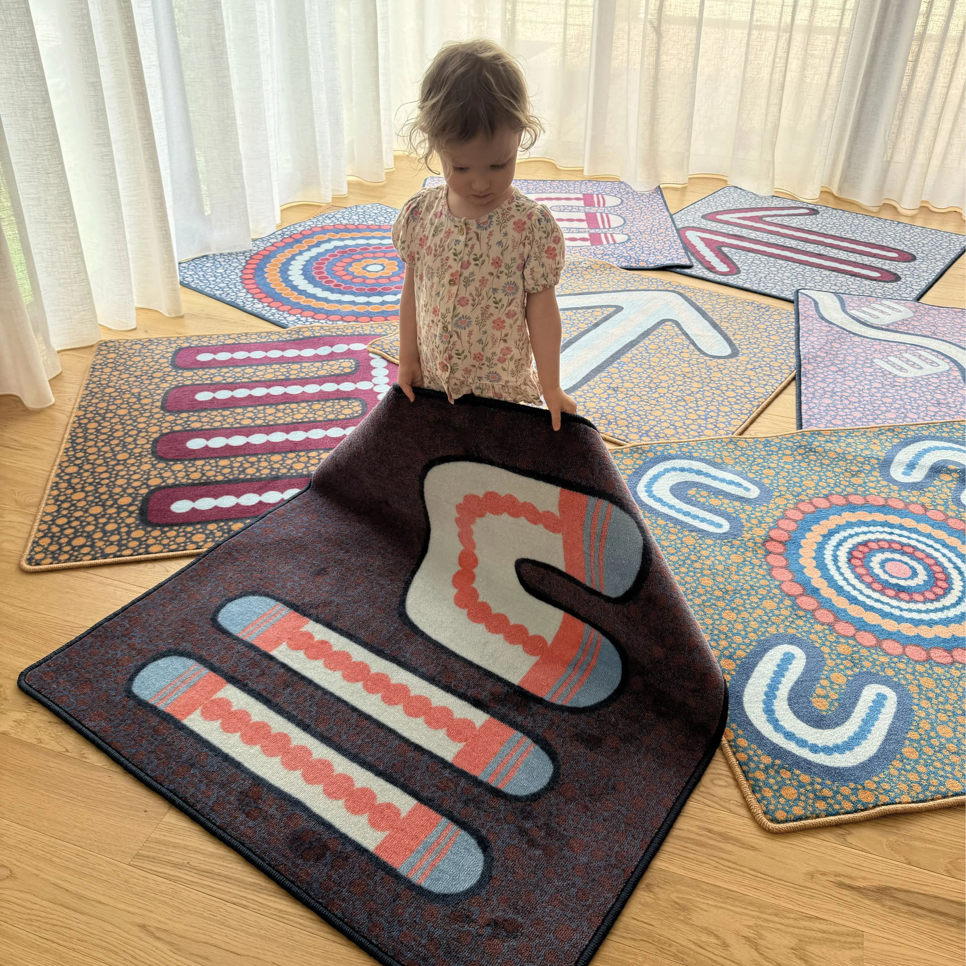 Indigenous Symbols Rug Squares - Image 8