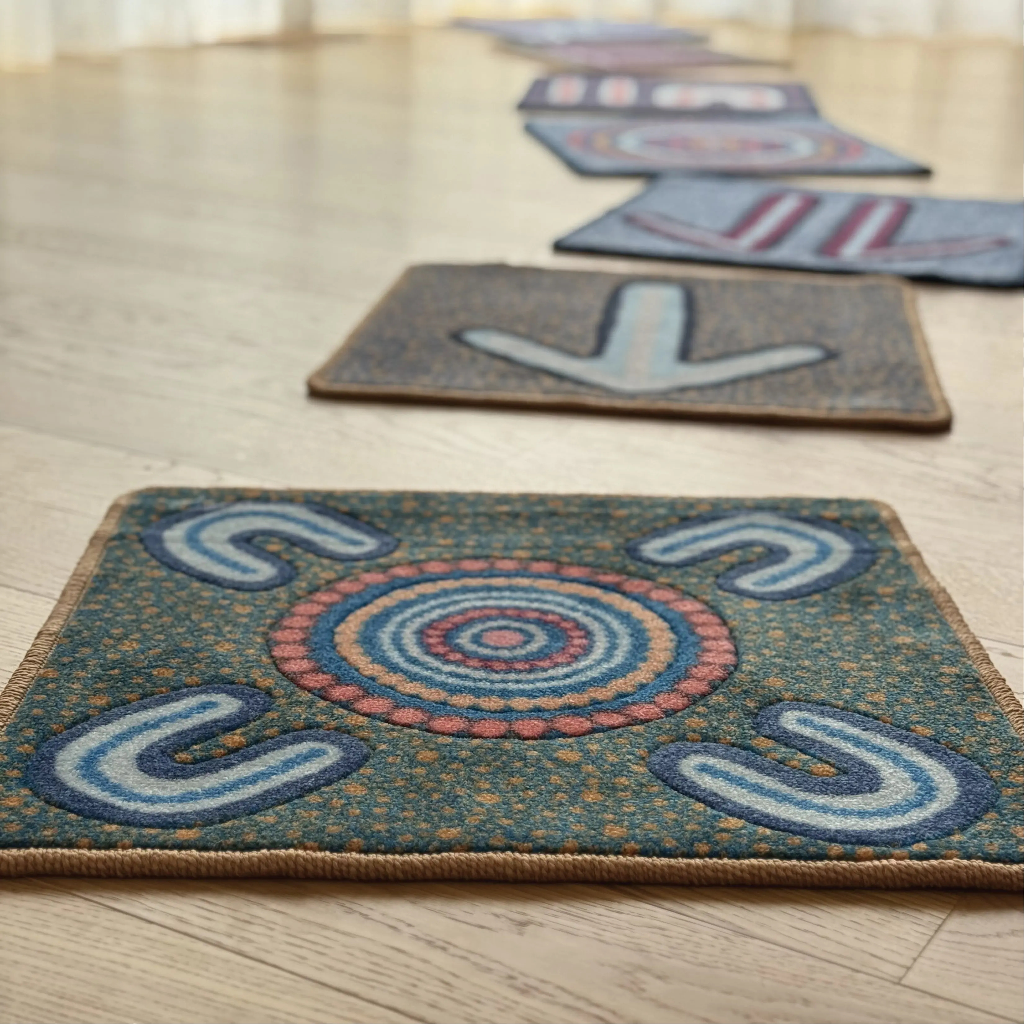 Indigenous Symbols Rug Squares - Image 9
