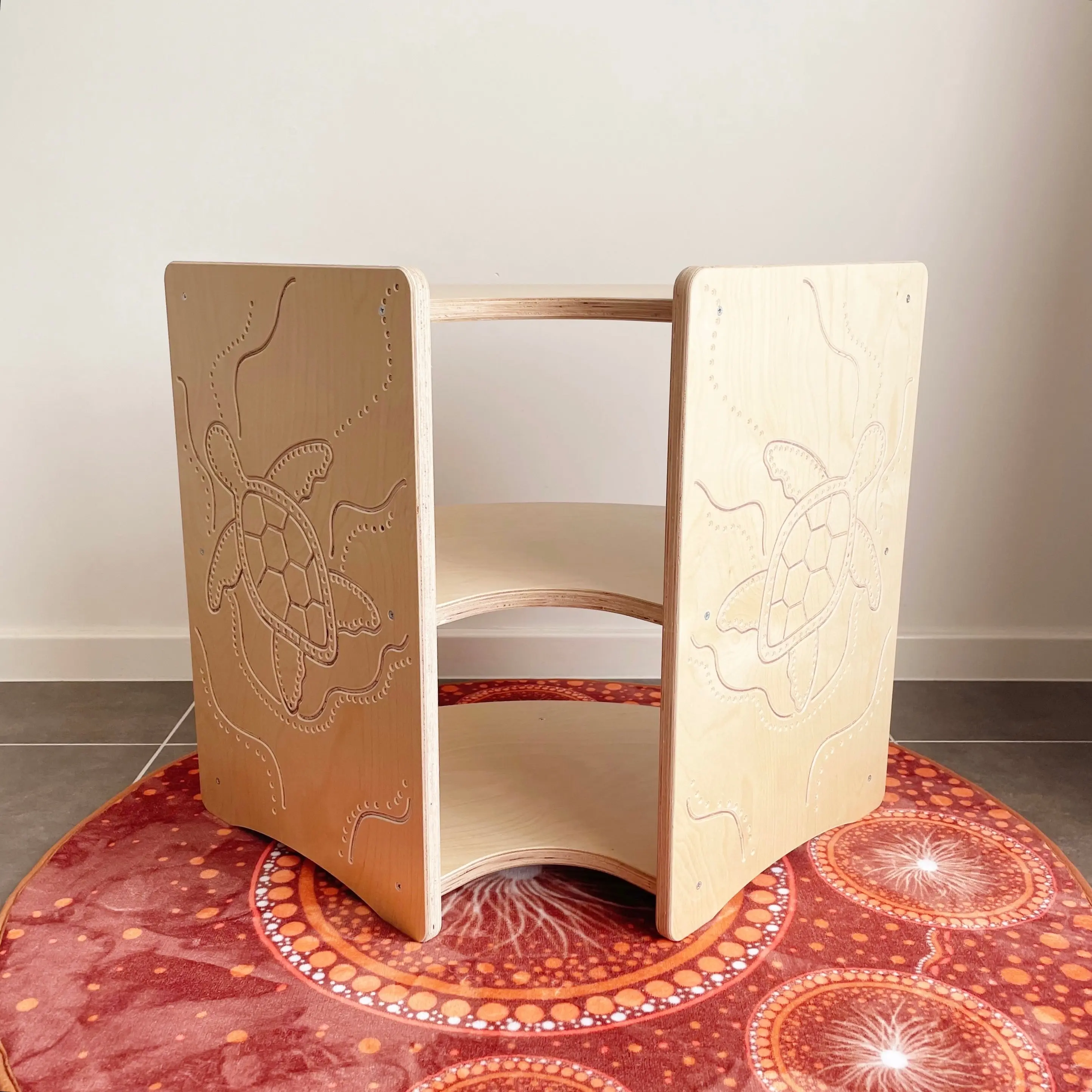 Indigenous Turtle Shelf Curved 60cm - Image 15