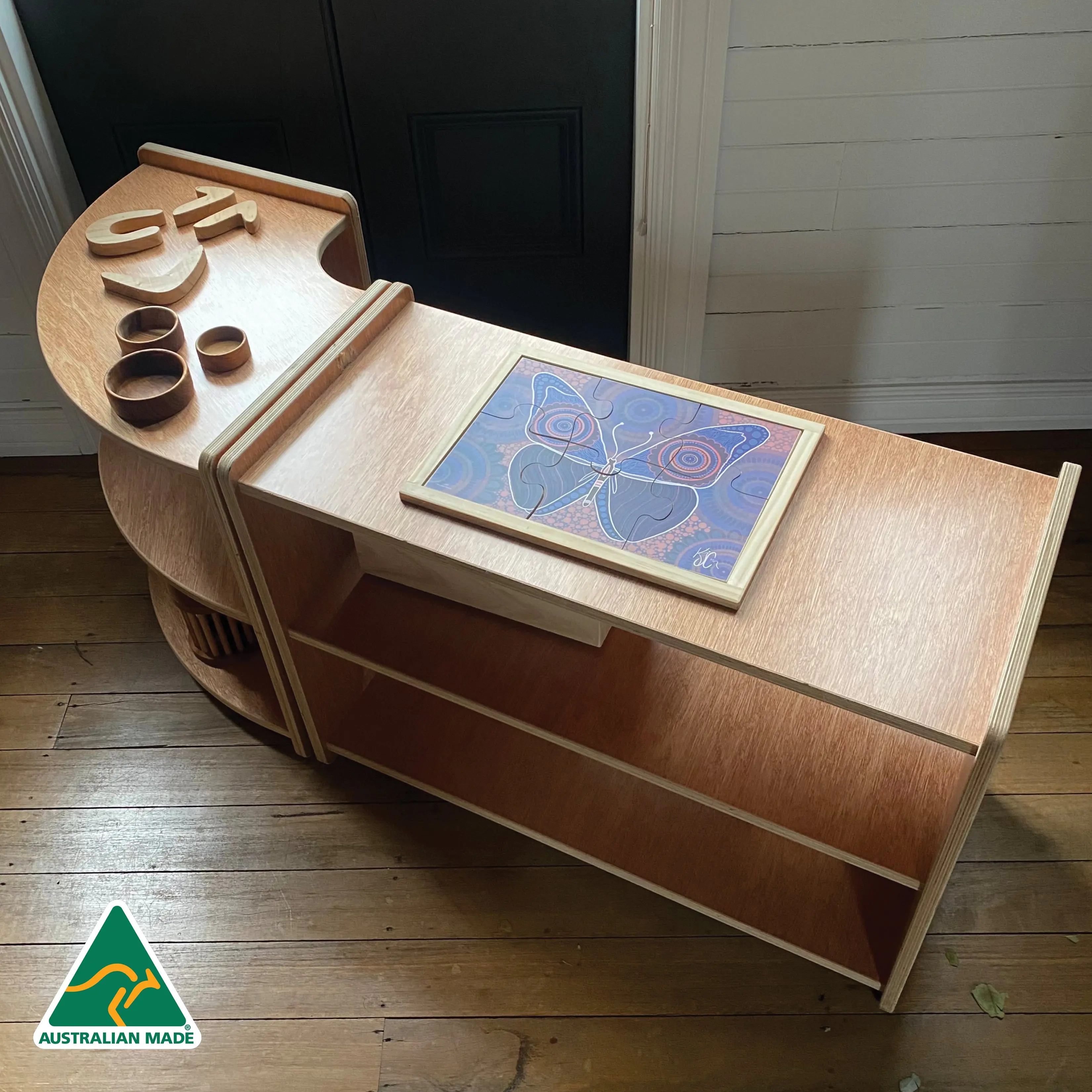 Indigenous Turtle Shelf Curved 60cm - Image 9