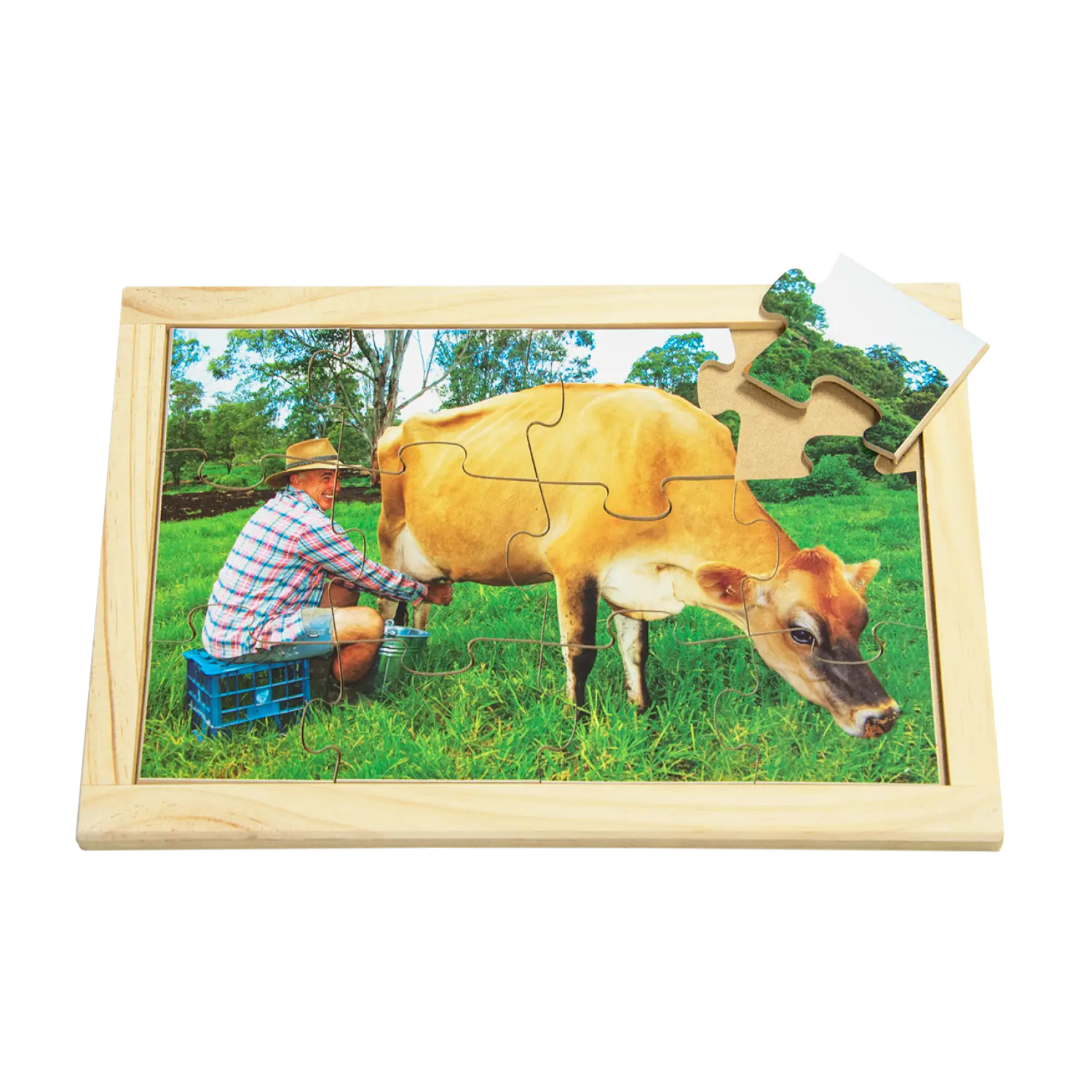 Milking Cow Farm Puzzle