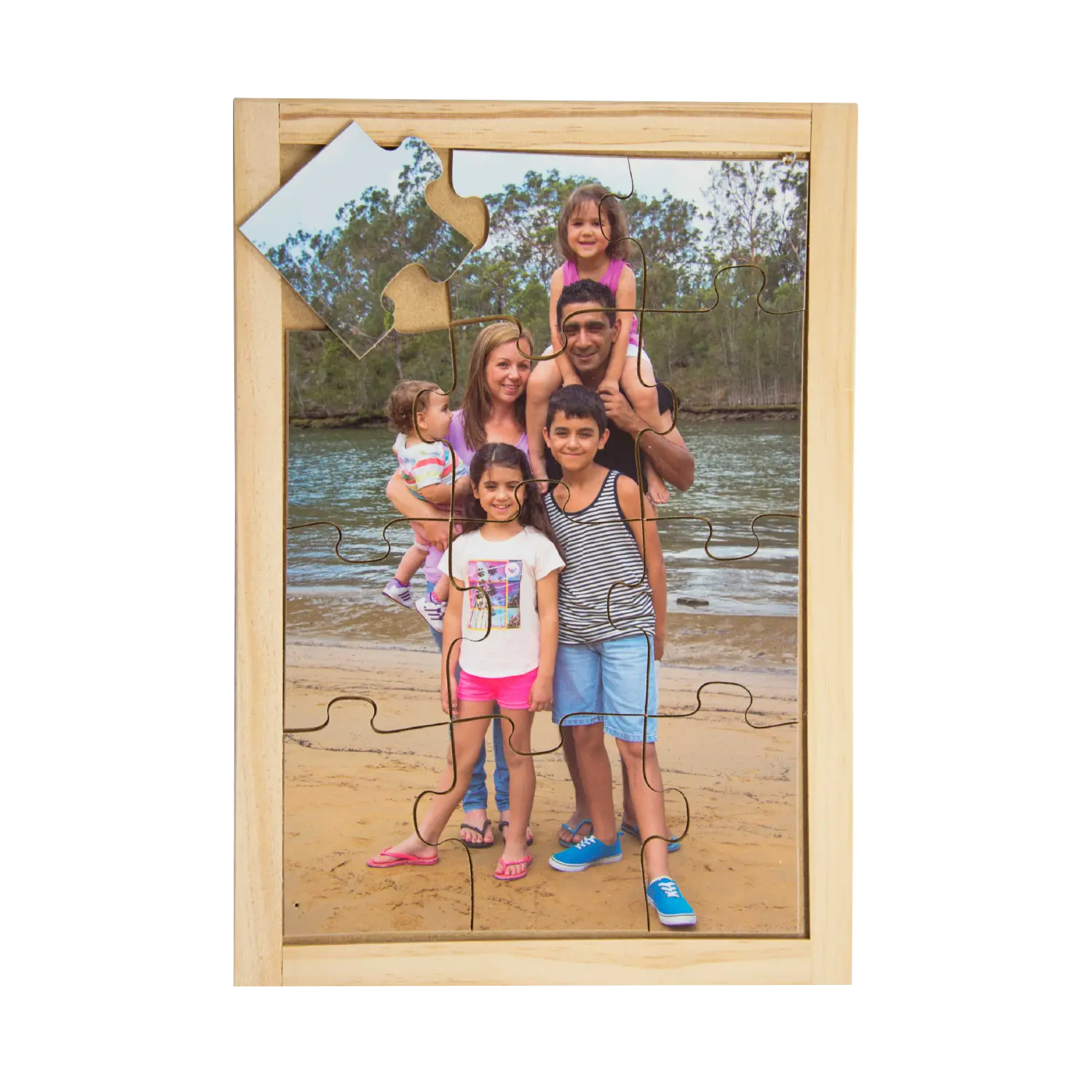 Mixed Race Family Puzzle