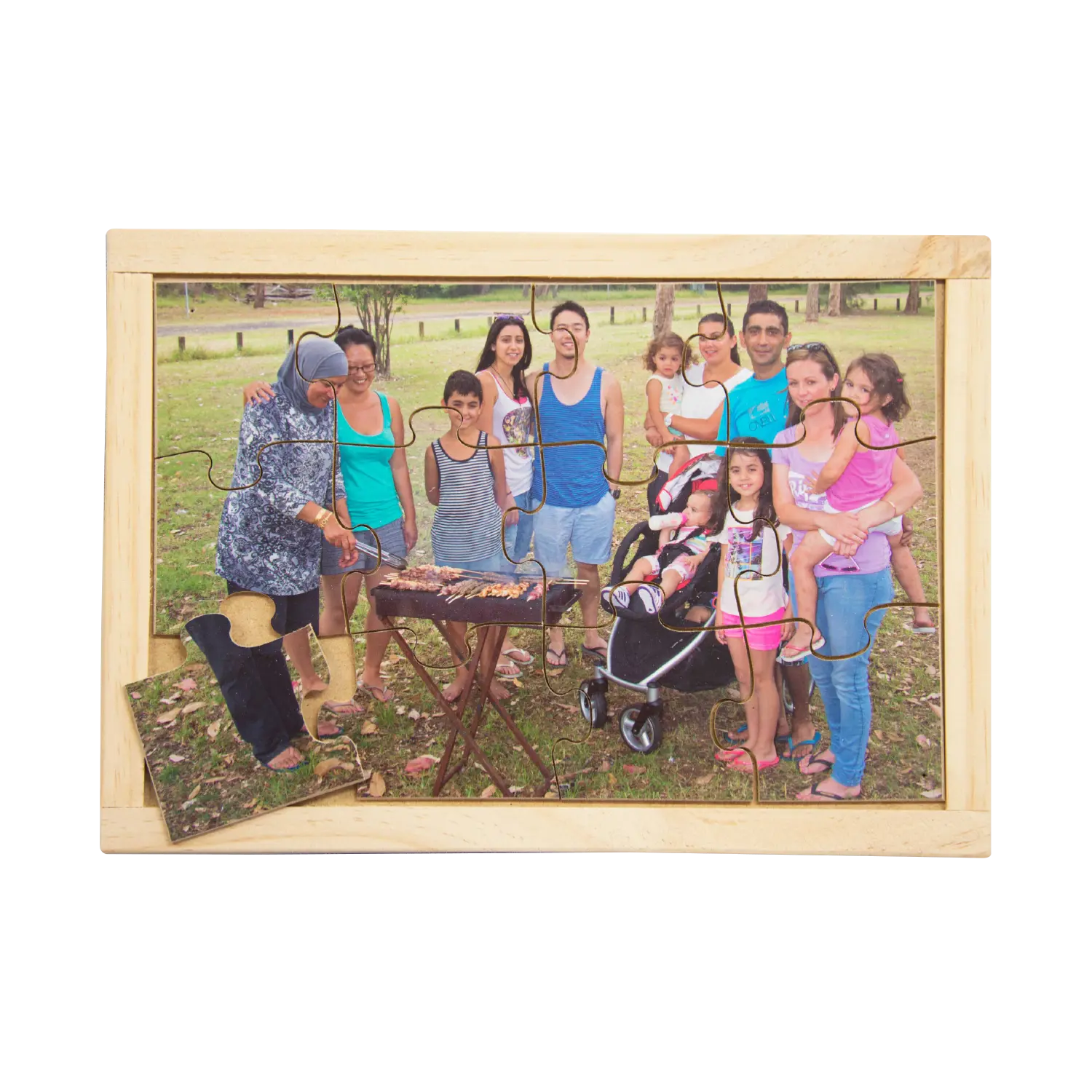 Multicultural Family BBQ Puzzle