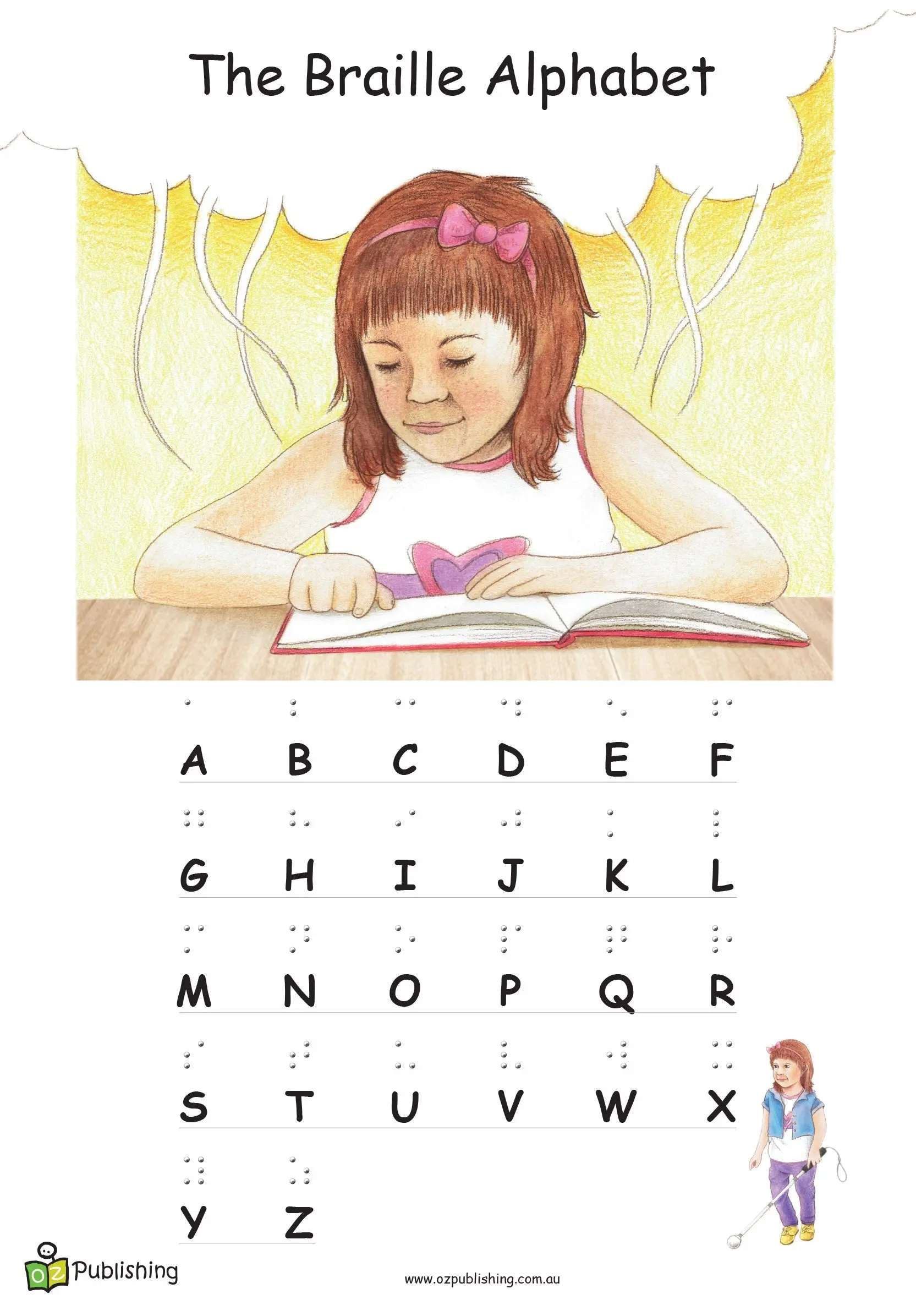 My name is Alice and i am blind Big Book (with FREE embossed braille alphabet poster) - Image 4
