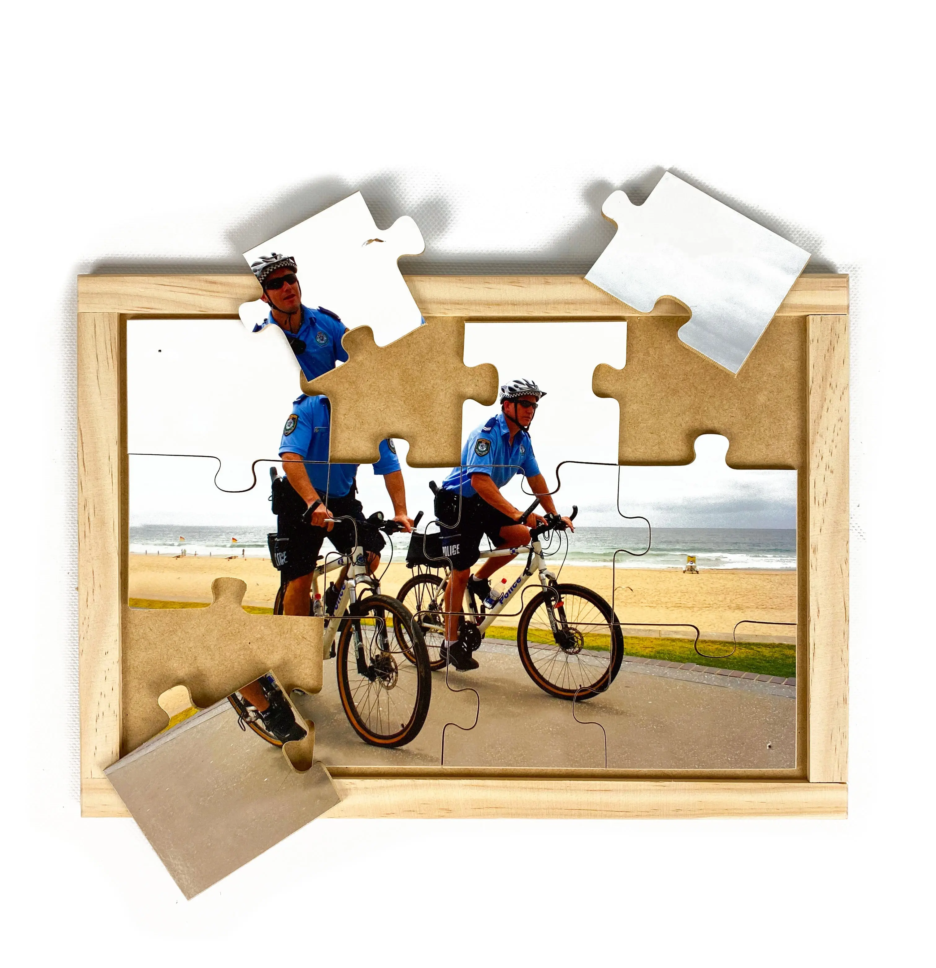 Police on Bicycles Puzzle - Image 2