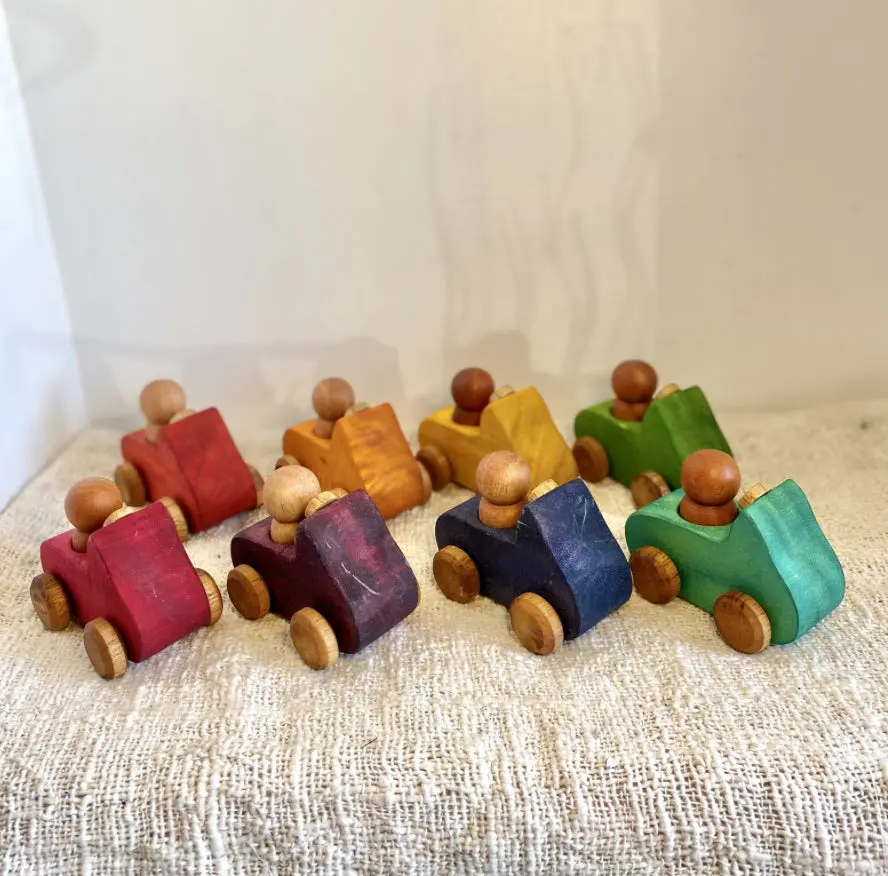 Rainbow Cars Set of 8
