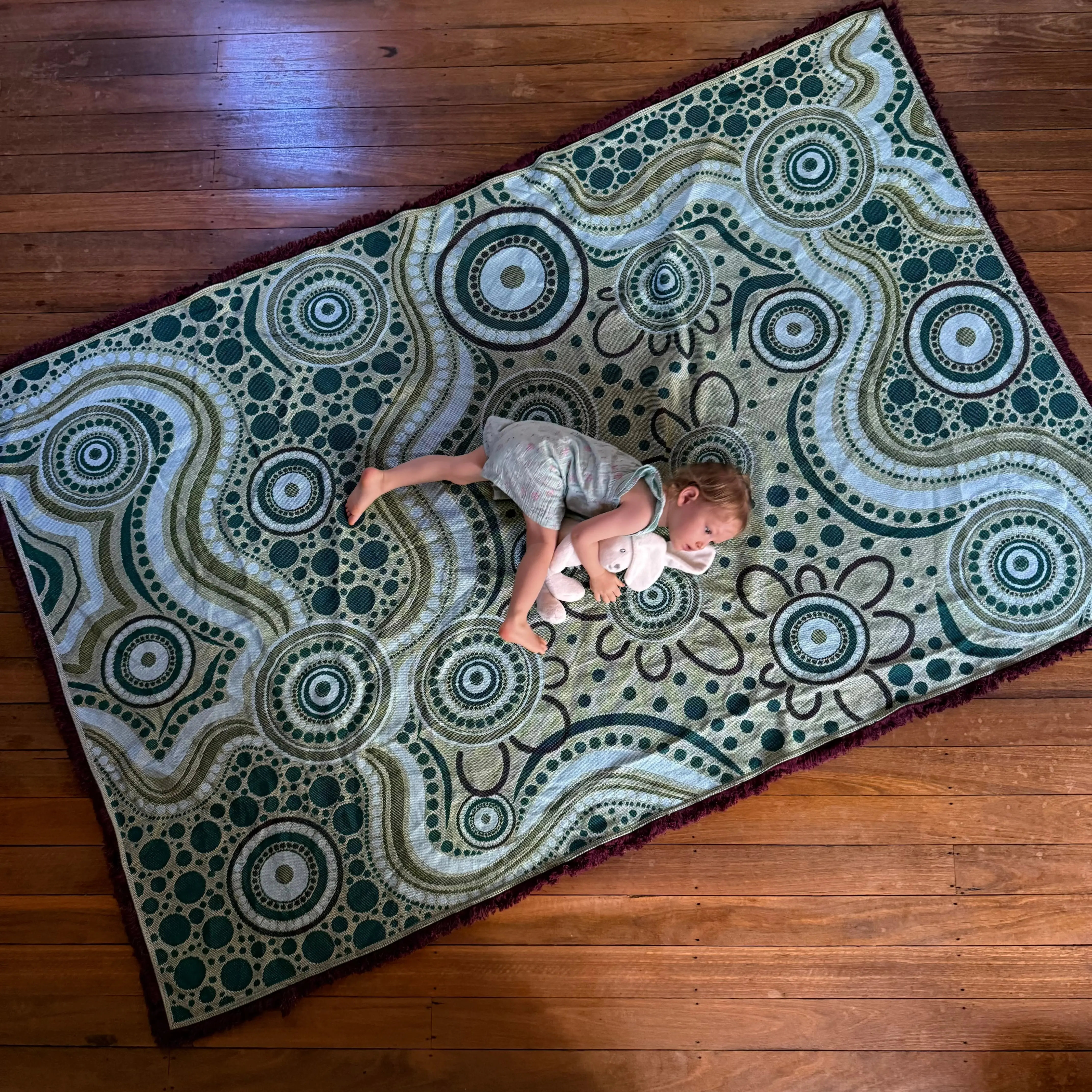 Sand Dreaming Cotton Throw - Image 6