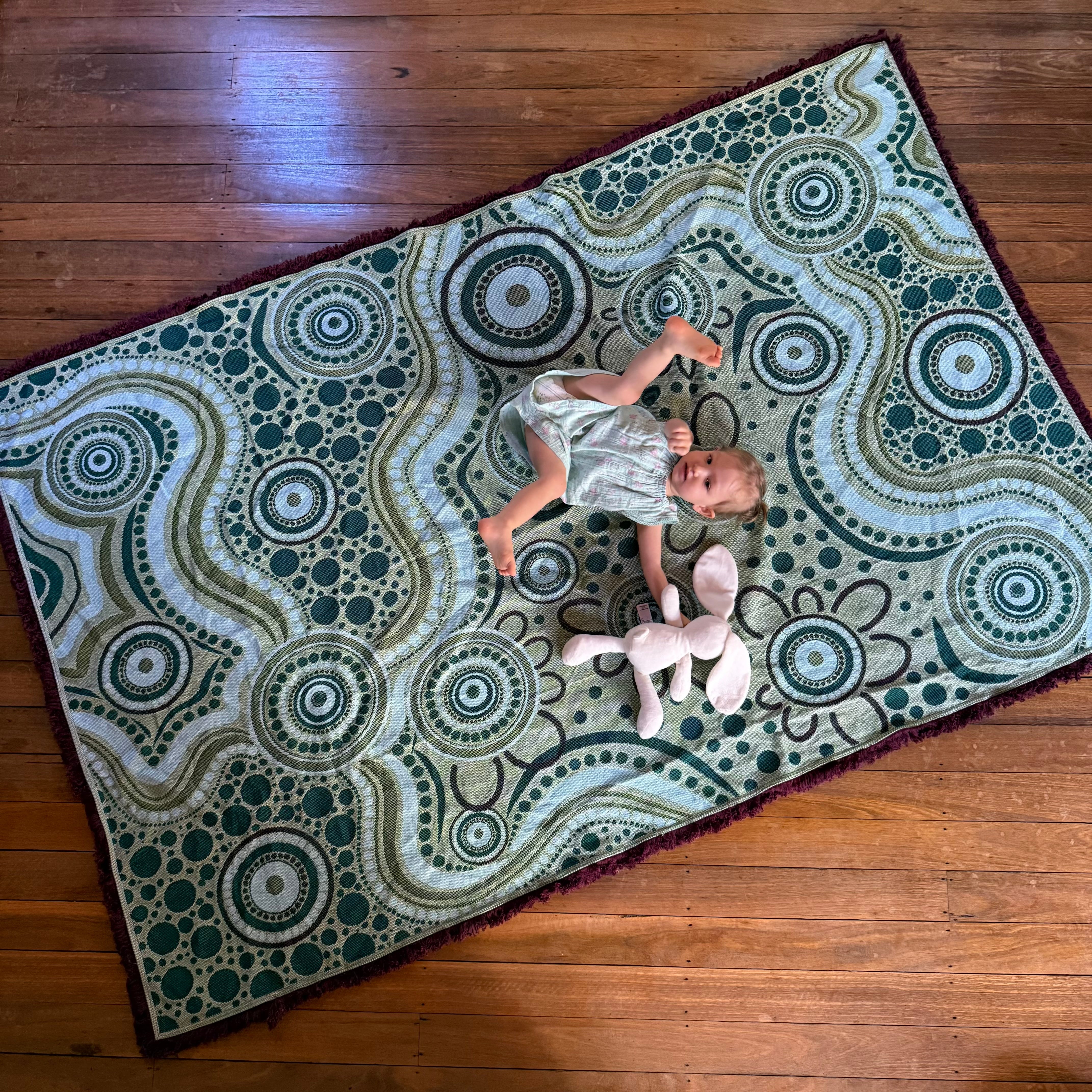 Sand Dreaming Cotton Throw - Image 7