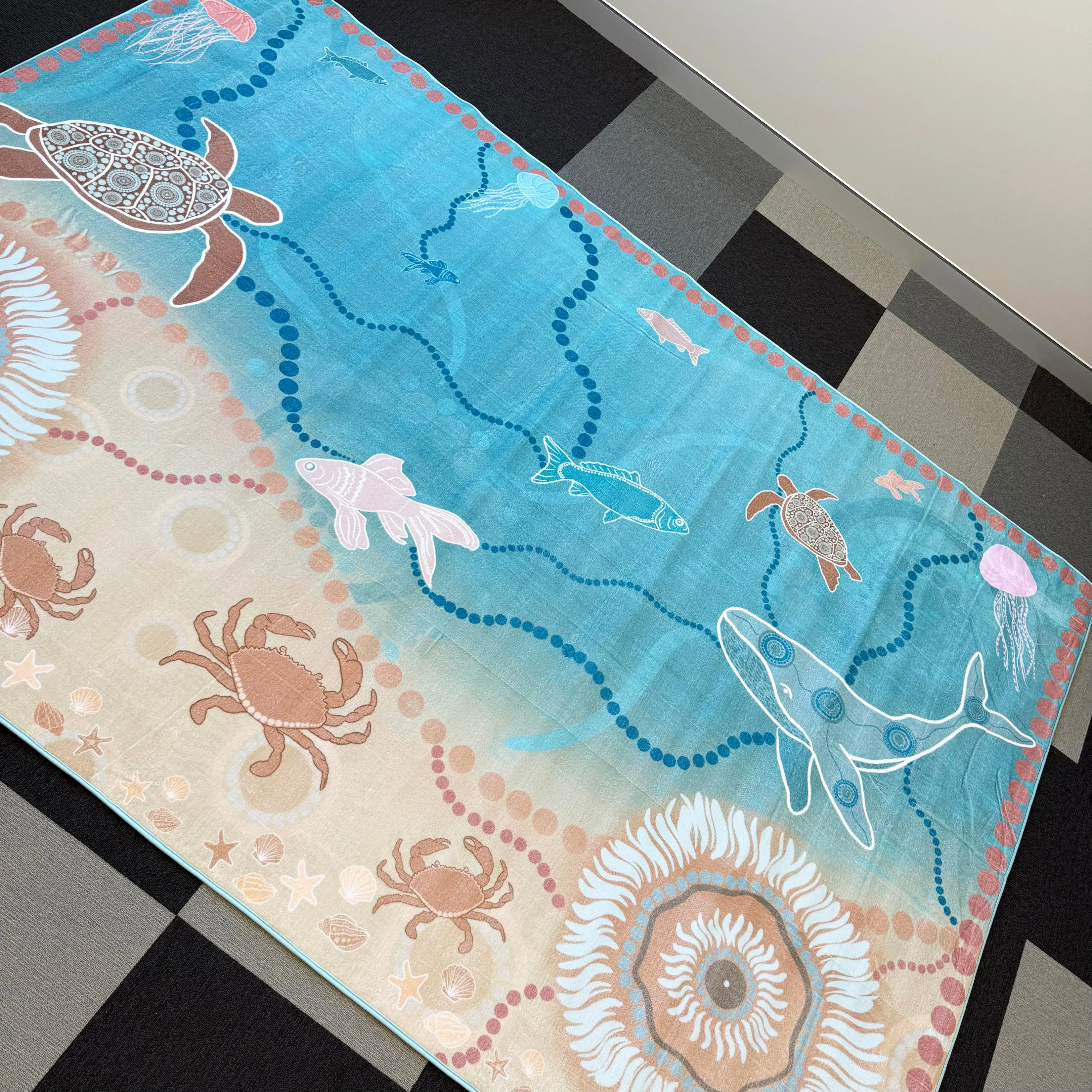Under the Sea Dreaming Indigenous Rug - Image 3