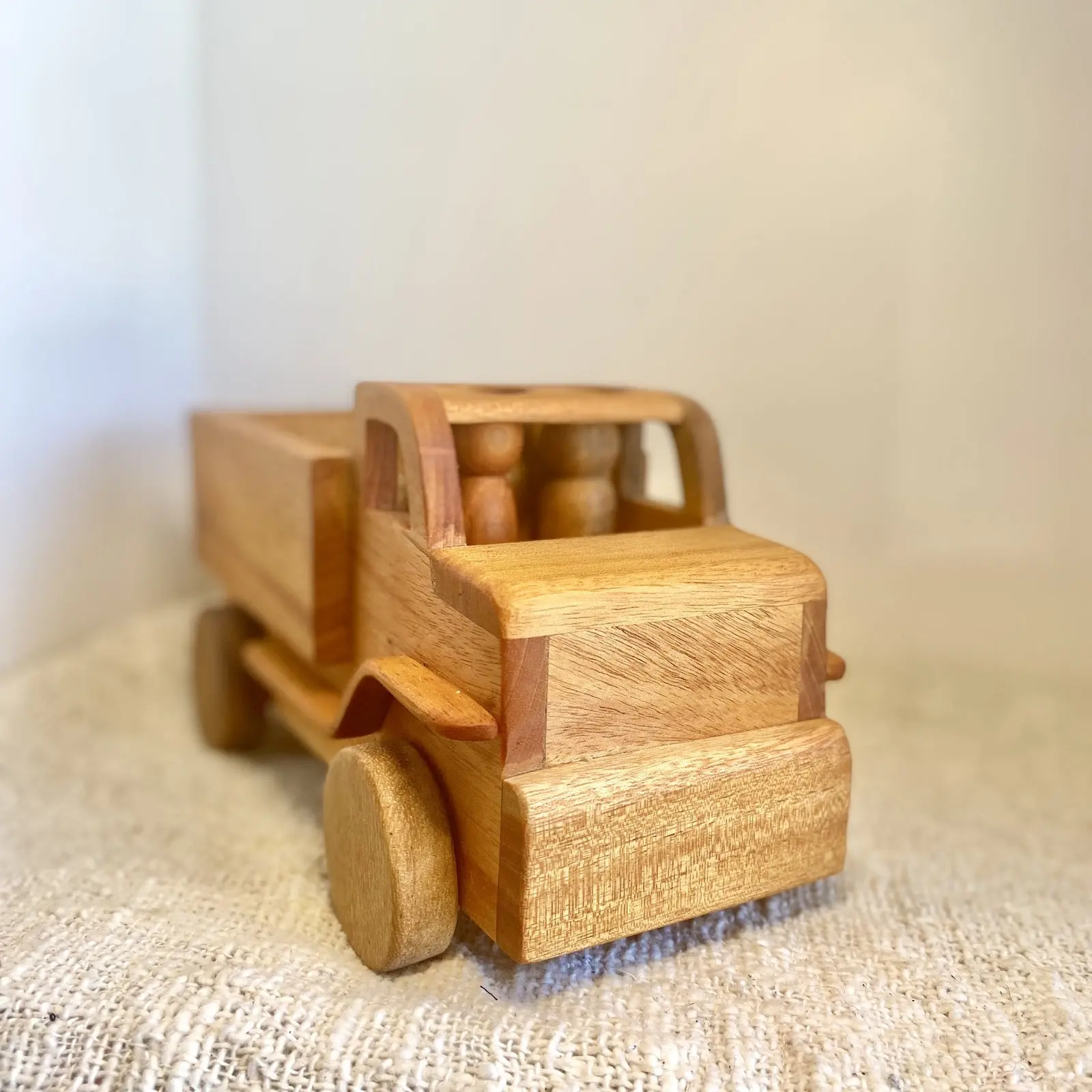 Wooden Peg Doll Mining Truck