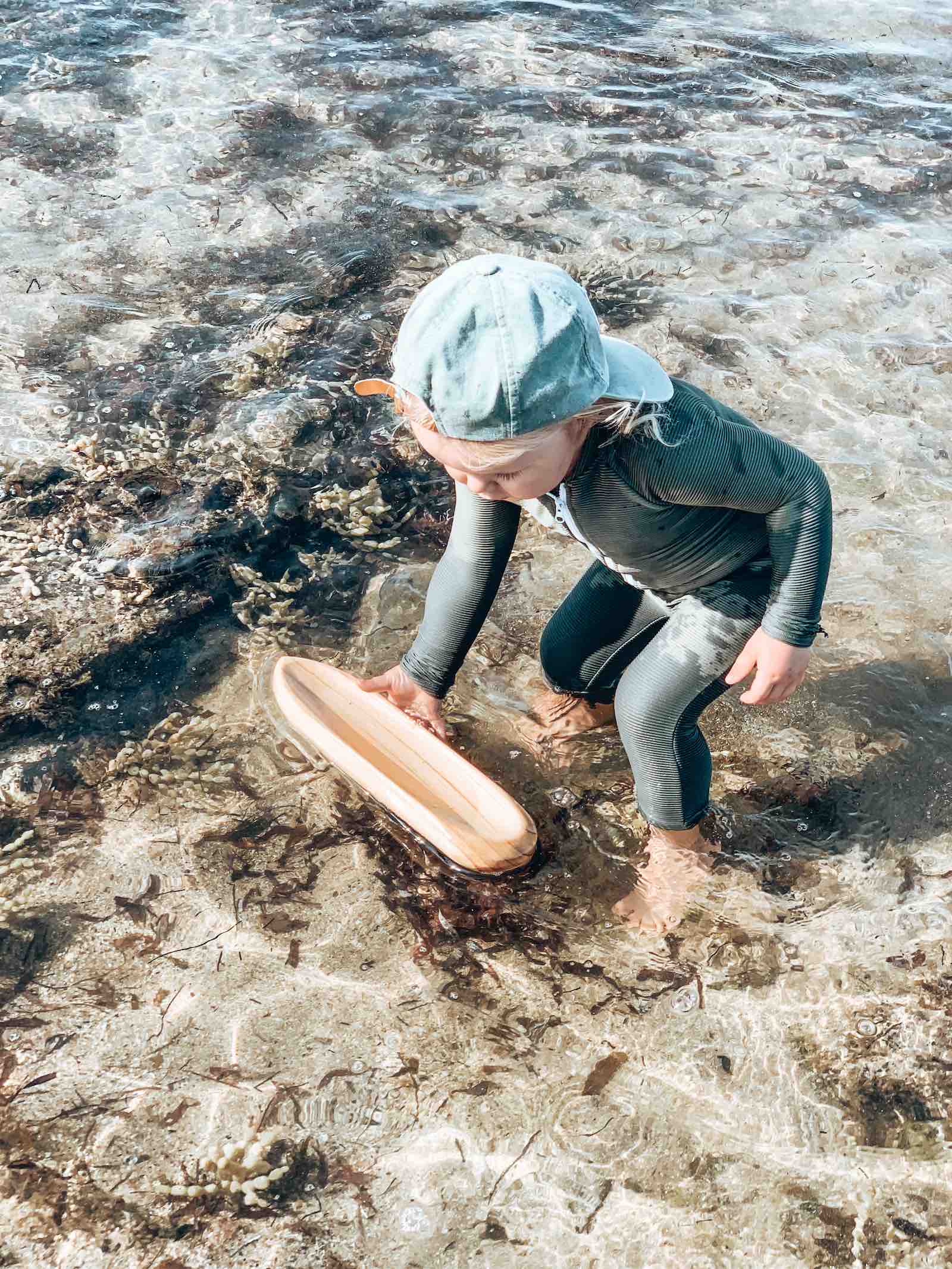 Wooden Toy Boat Canoe - Image 3