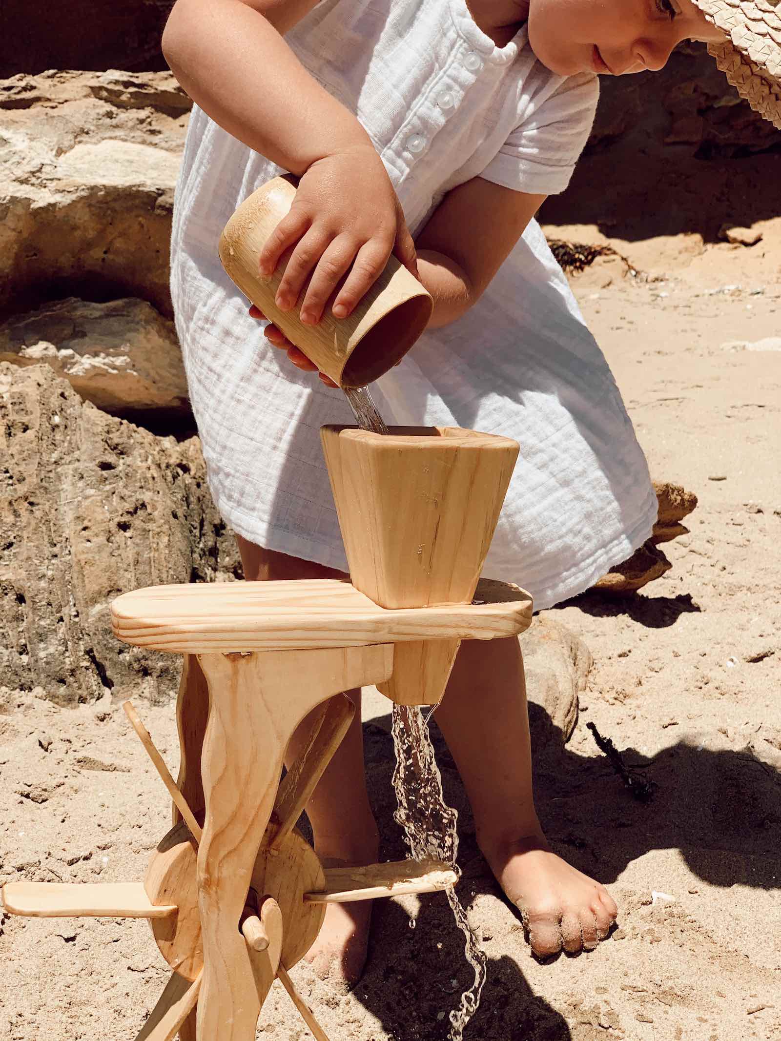 Wooden Water & Sand Wheel - Image 3