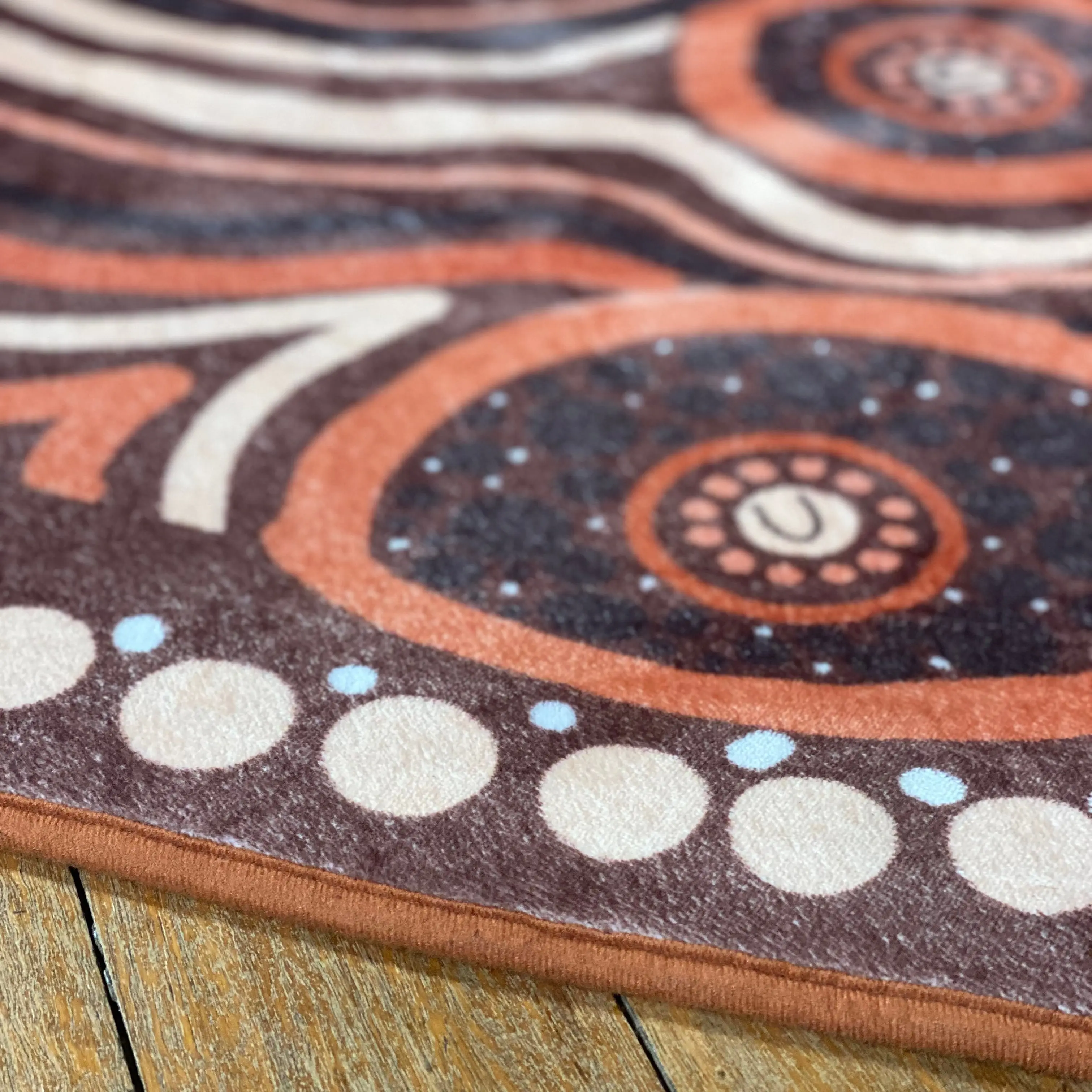 Yarning Circle Indigenous Rug - Image 4