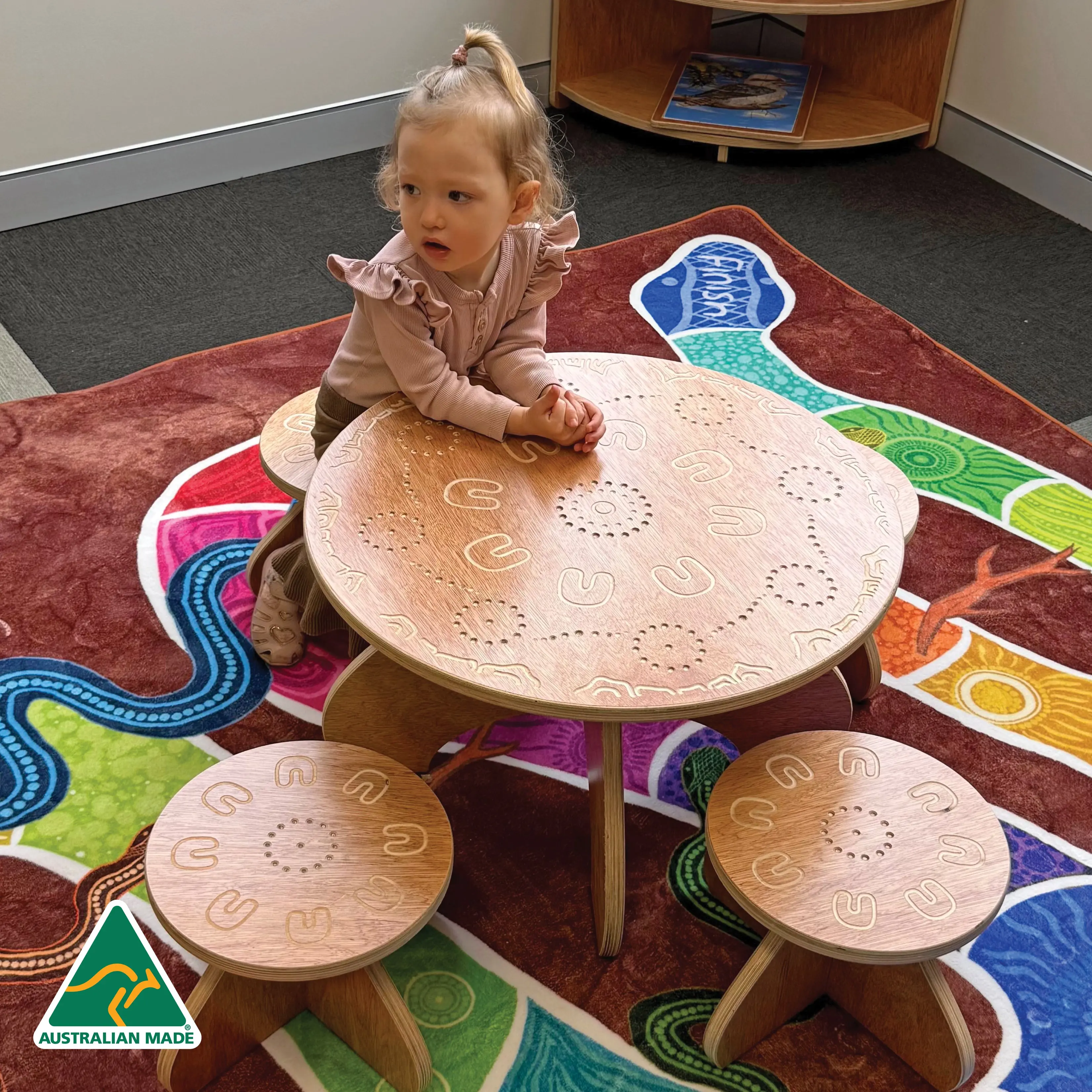 Yarning Circle Table and Stools - Image 11